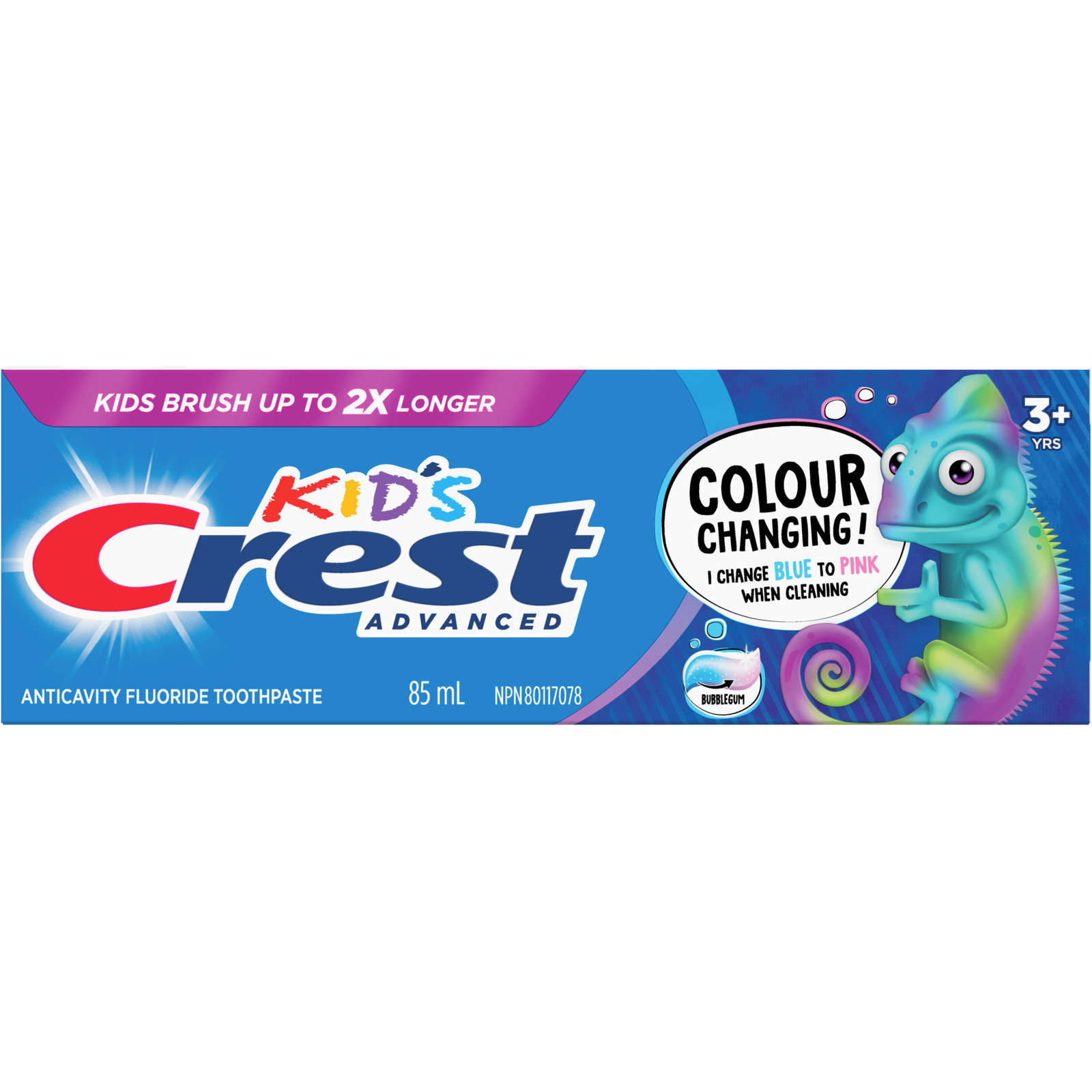 Advanced Kid's Fluoride Toothpaste, Bubblegum Flavor