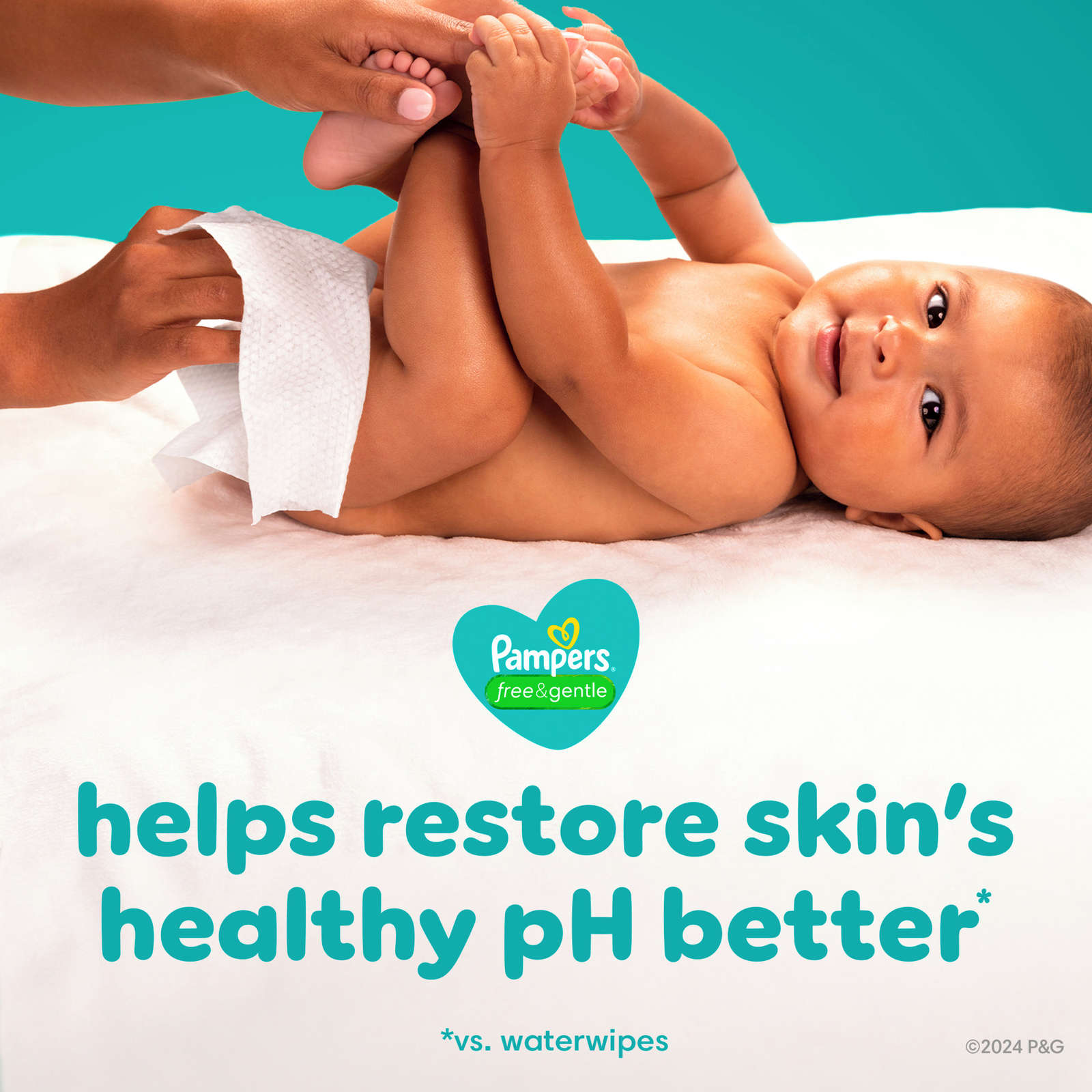 Free & Gentle 100% Plant-Based Fragrance Free Baby Wipes