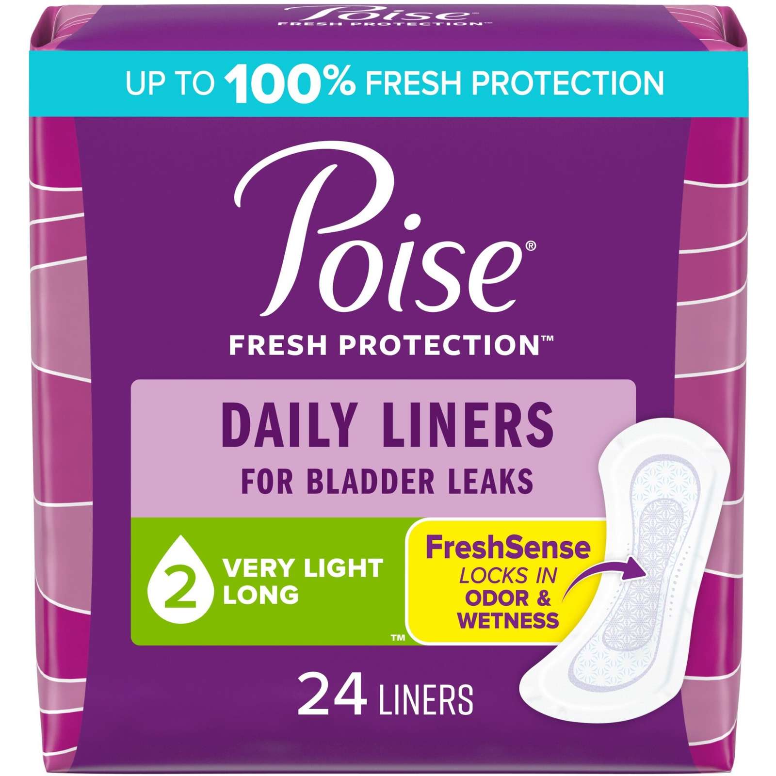 Daily Incontinence Panty Liners, Very Light Absorbency