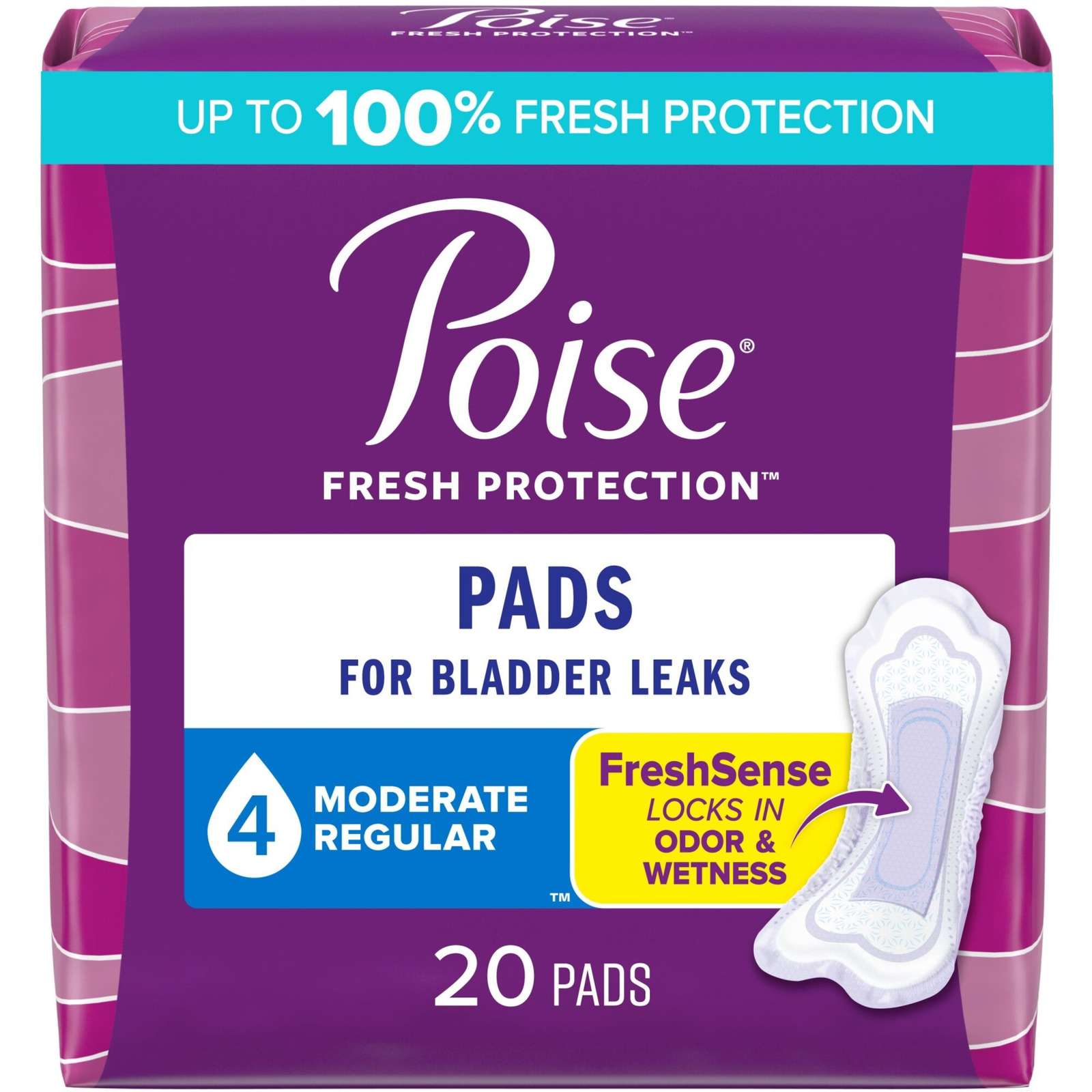 Incontinence Pads, Moderate Absorbency