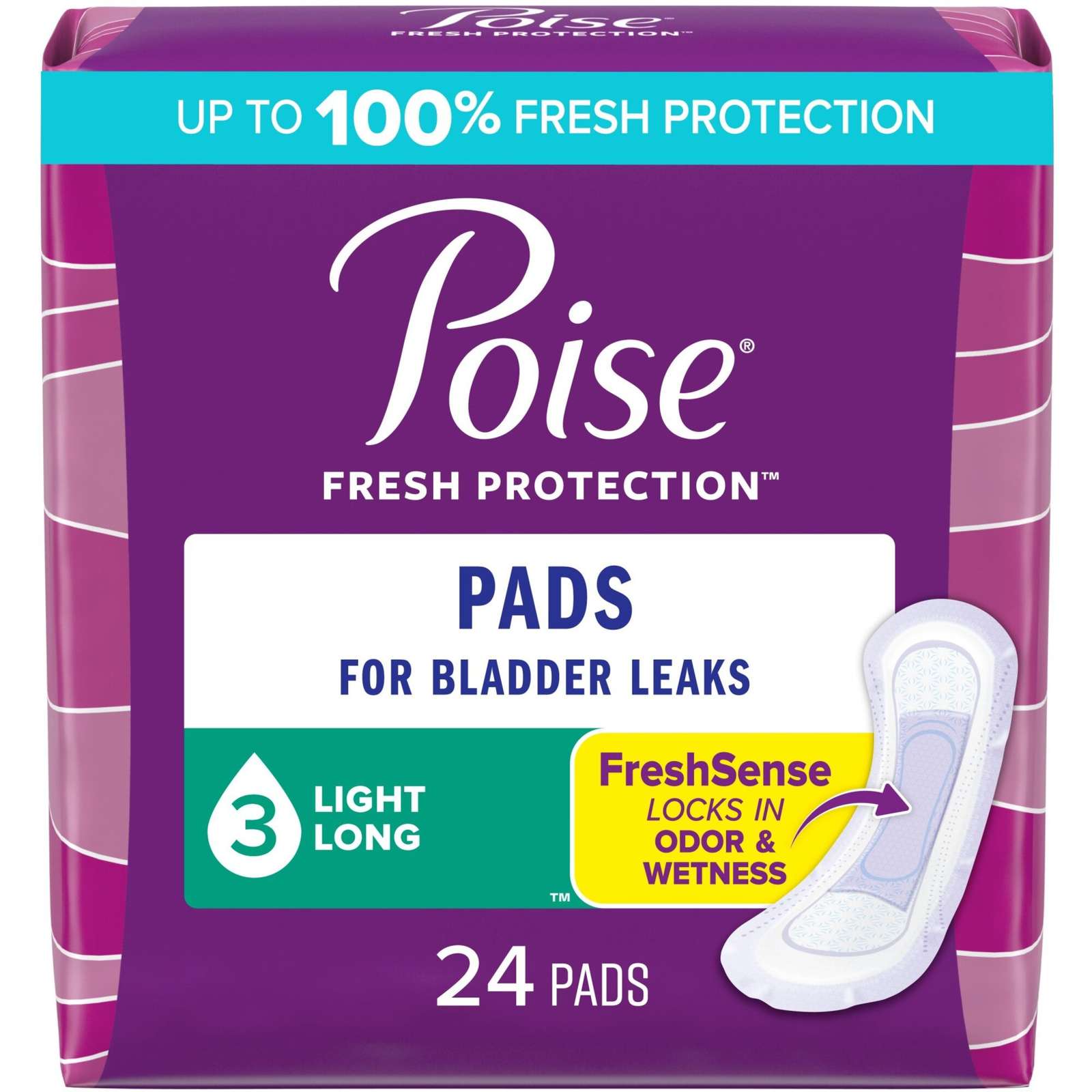 Incontinence Pads, Light Absorbency