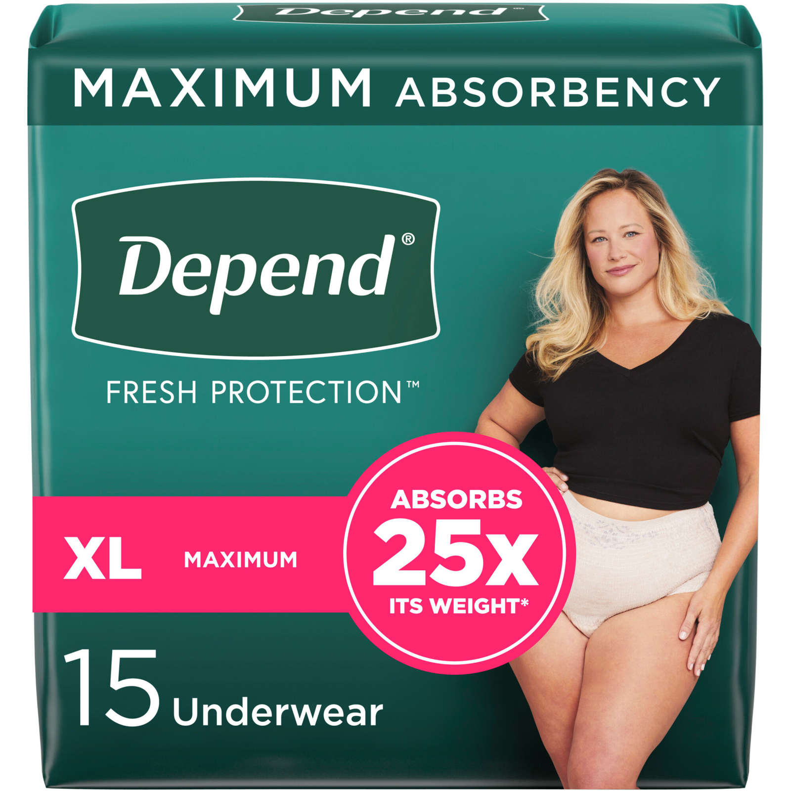 FIT-FLEX Incontinence Underwear for Women, Maximum Absorbency