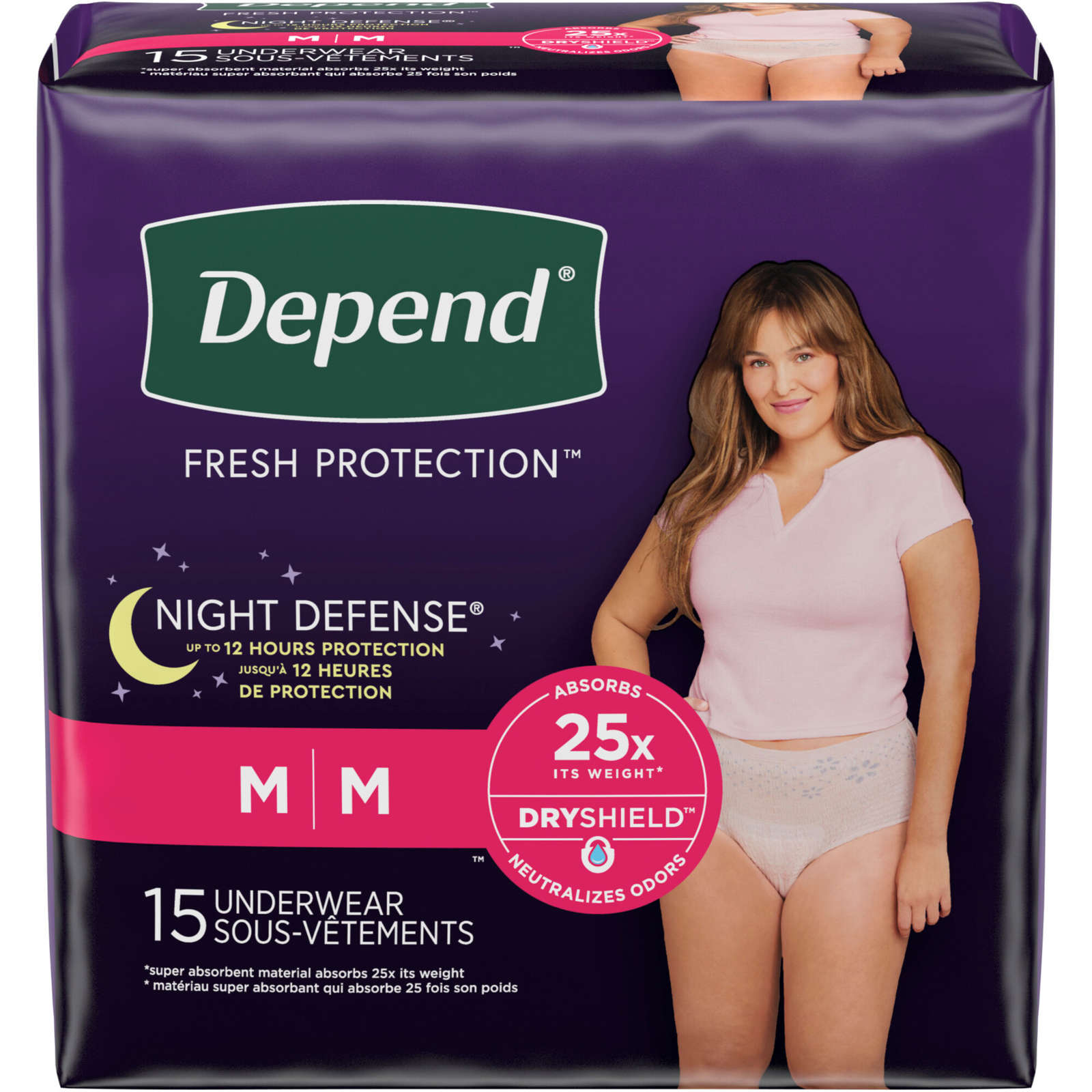 Night Defense Incontinence Underwear for Women, Overnight