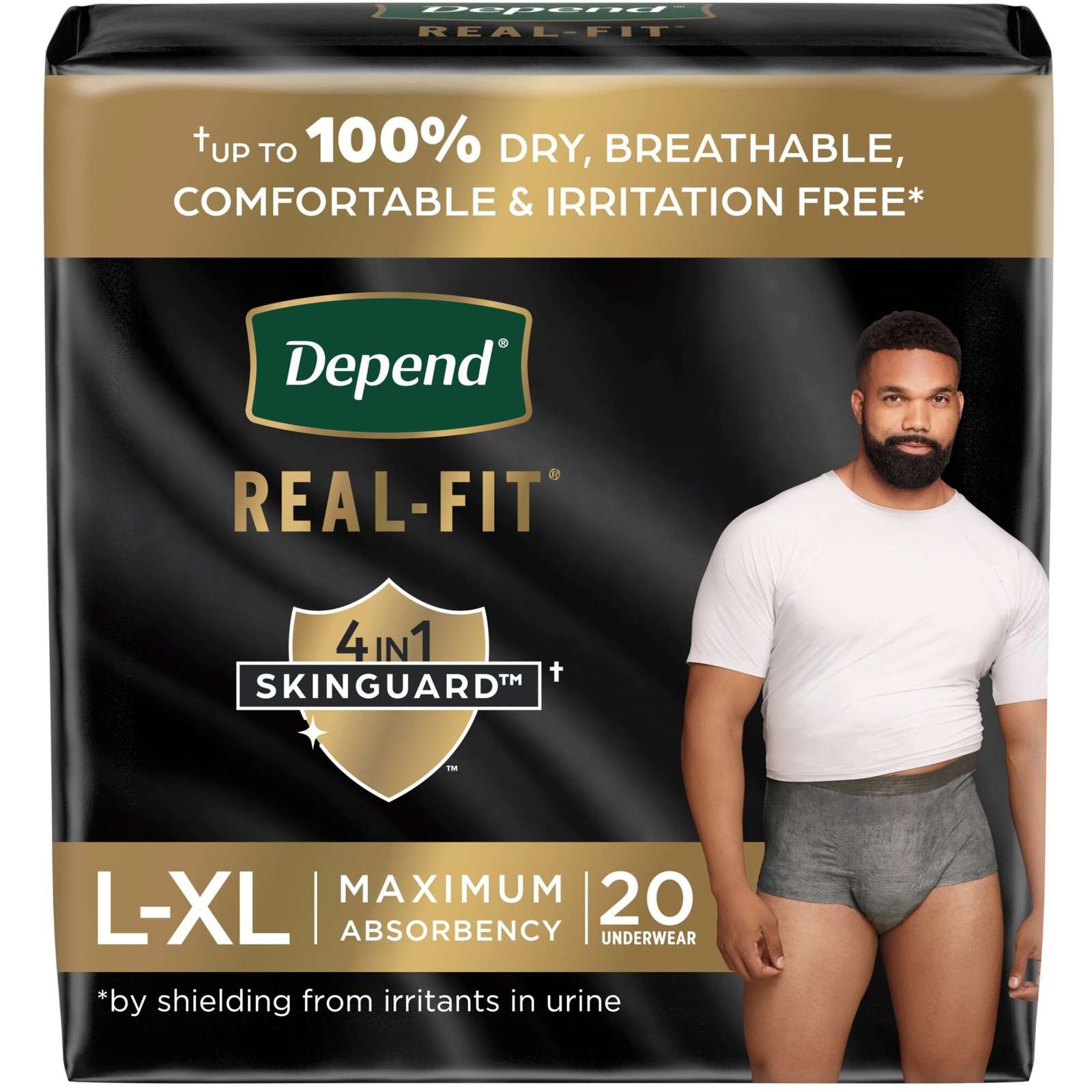 Real Fit Incontinence Underwear for Men, Maximum Absorbency