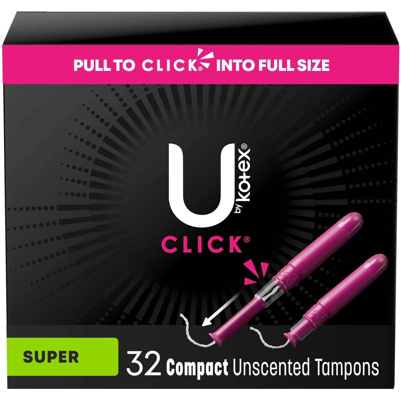 Click Compact Tampons, Super