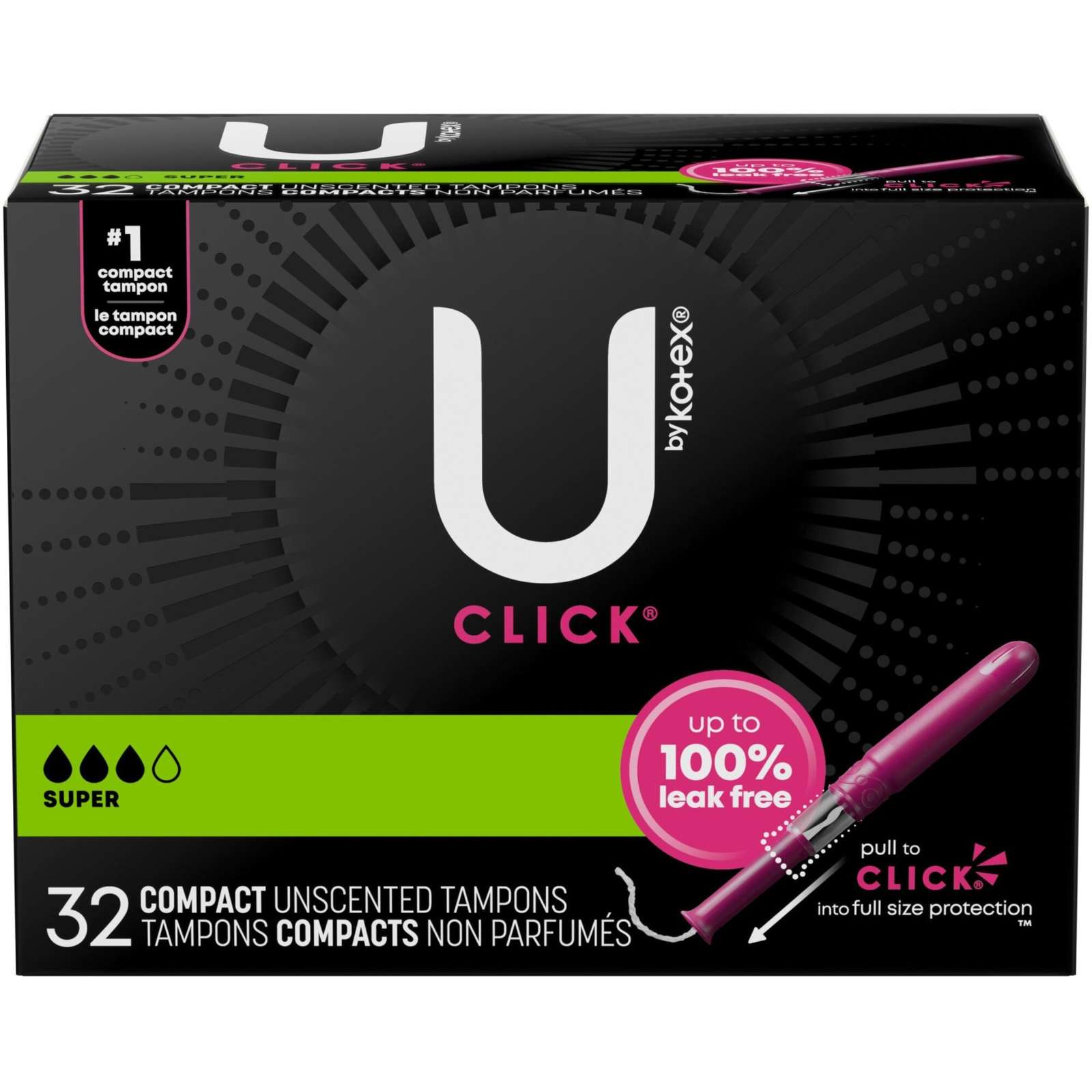 Click Compact Tampons, Super