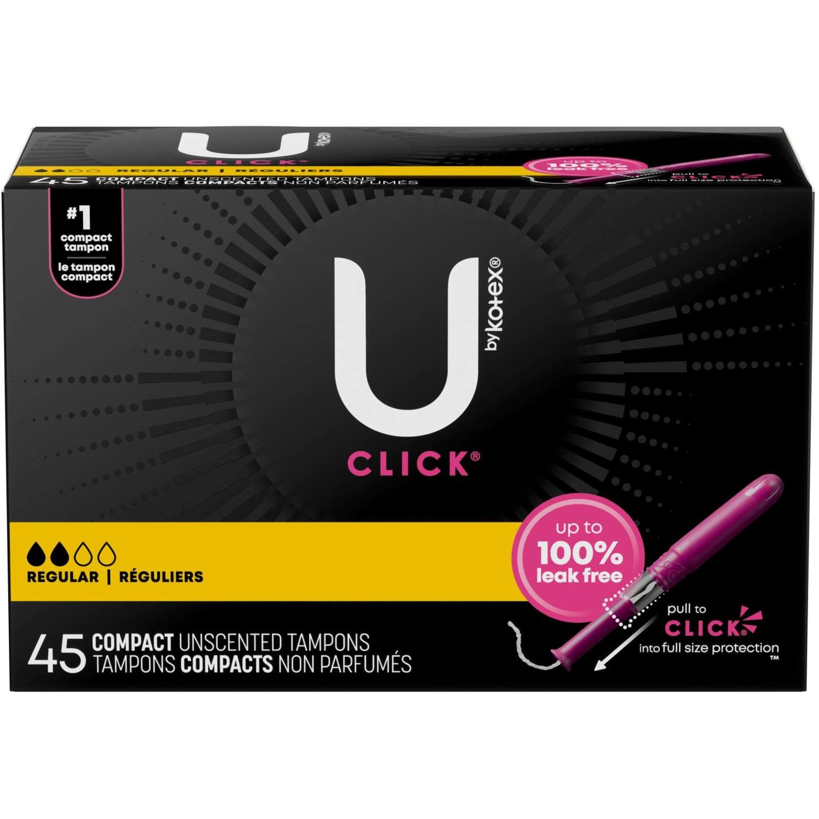 Click Compact Tampons, Regular