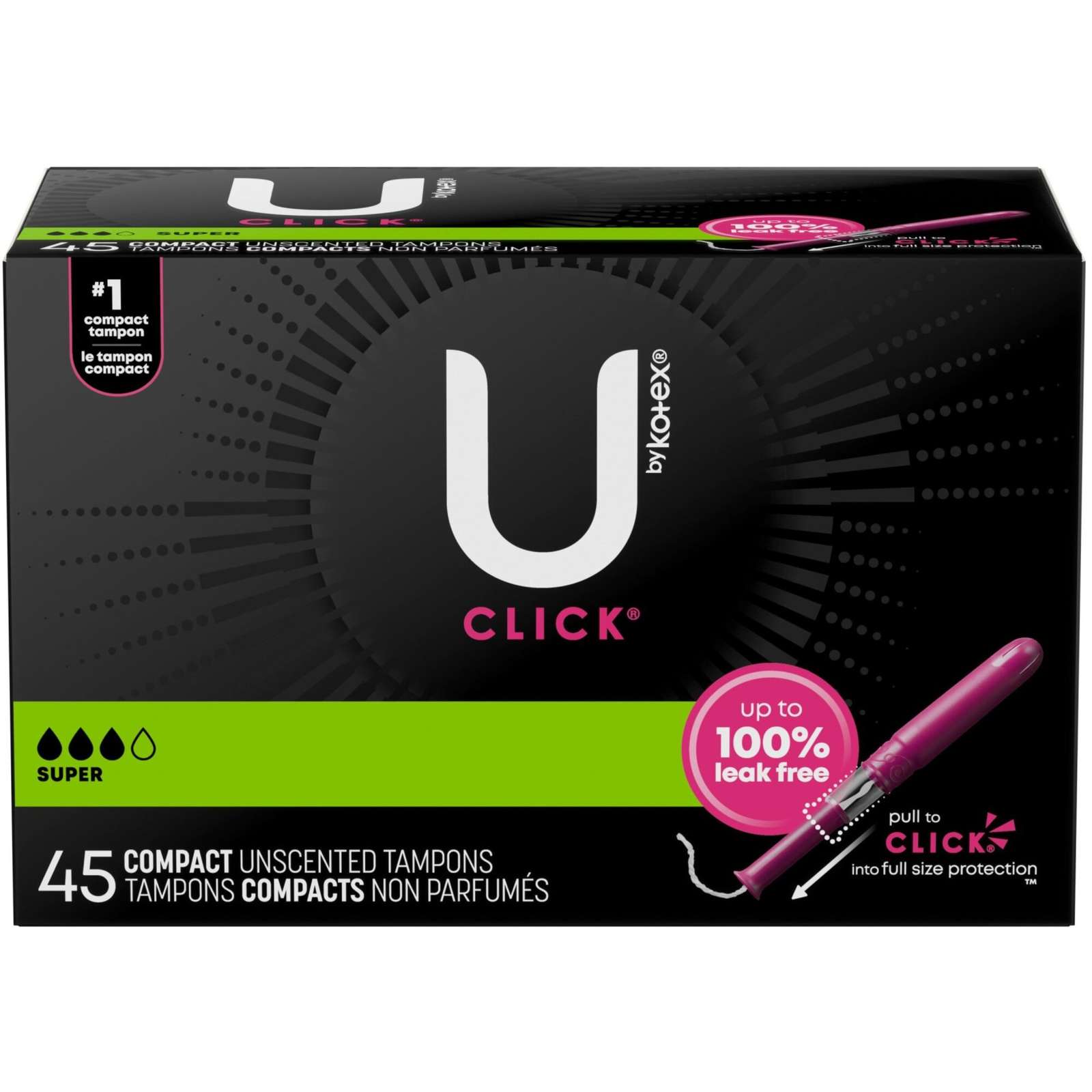 Click Compact Tampons, Super