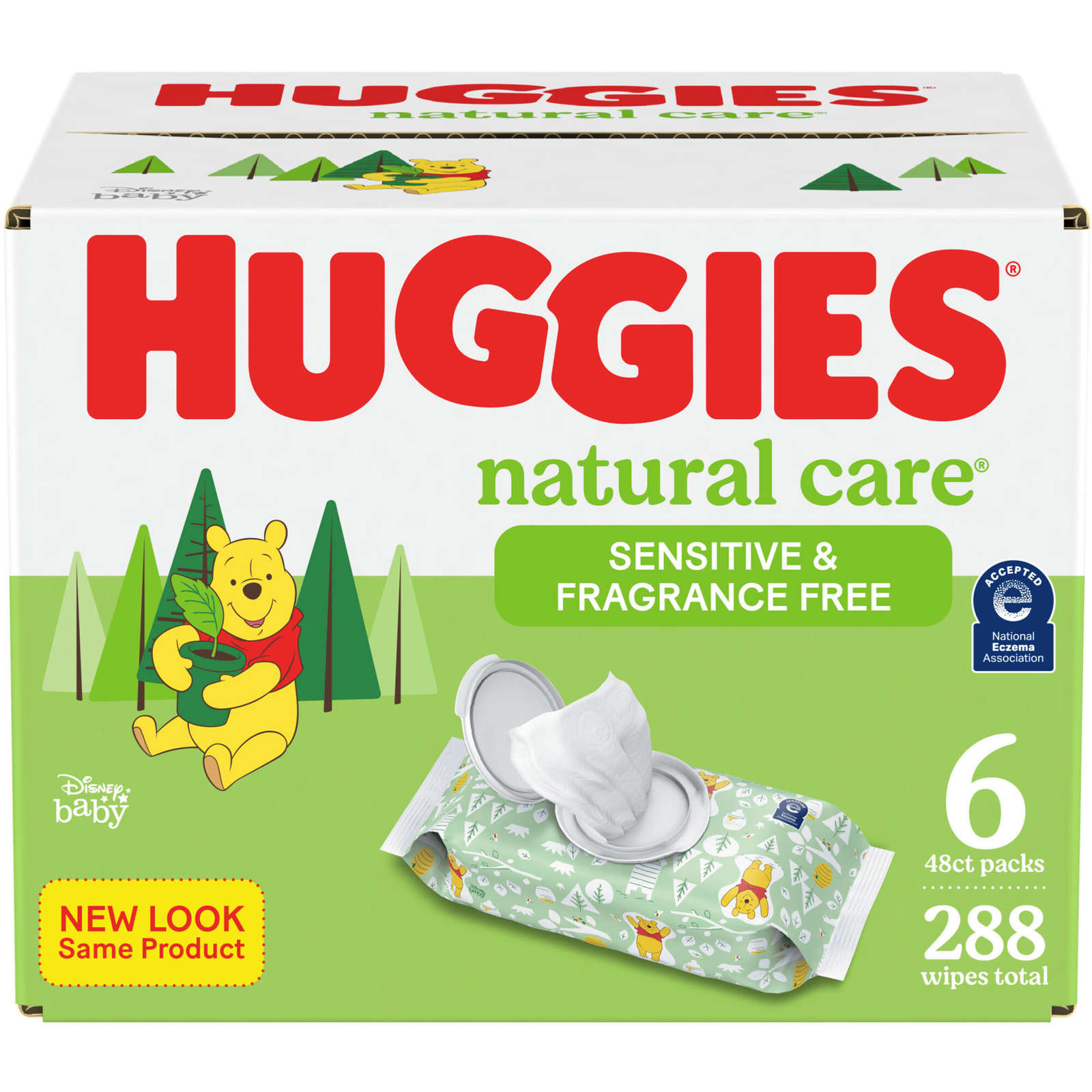 Huggies Natural Care Sensitive Baby Wipes, Unscented