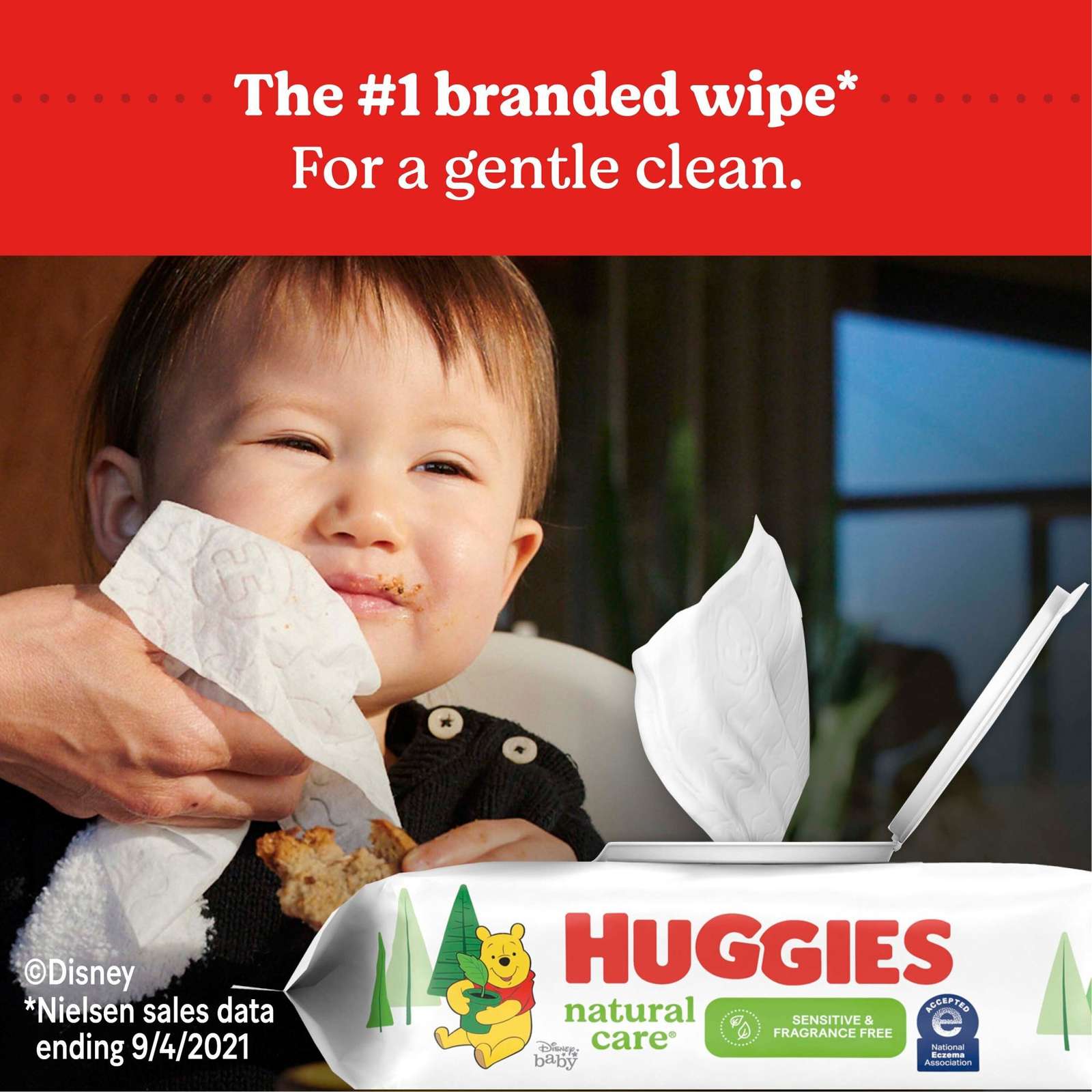 Huggies Natural Care Sensitive Baby Wipes, Unscented