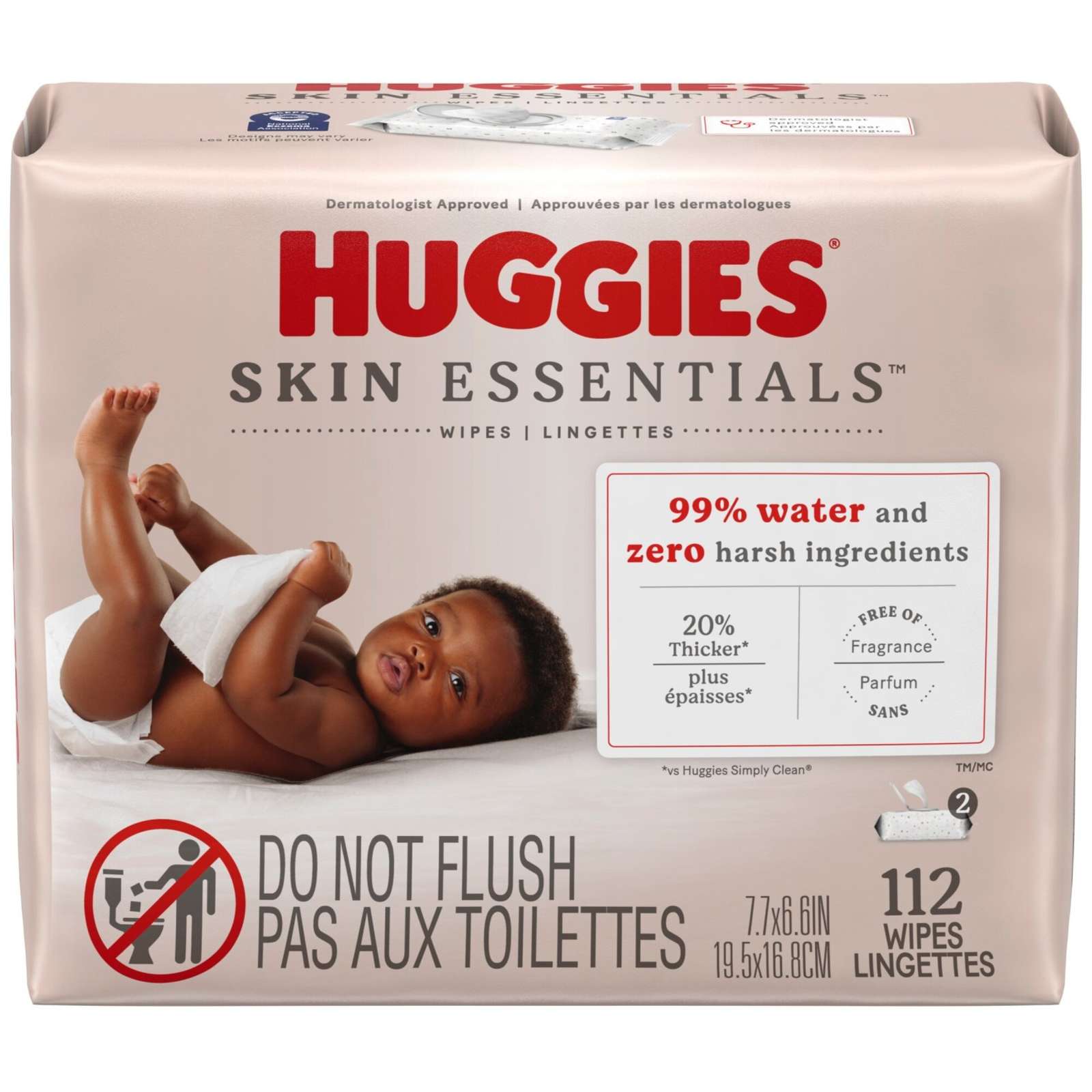 Huggies Simply Clean Unscented Baby Wipes, 6 Flip-Top Packs