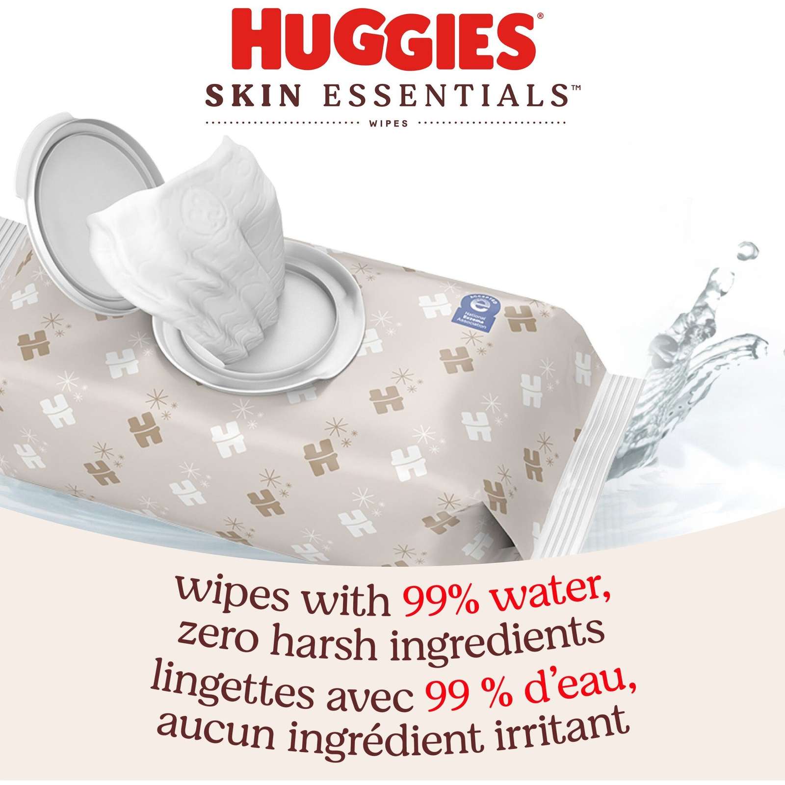 Huggies Simply Clean Unscented Baby Wipes, 6 Flip-Top Packs