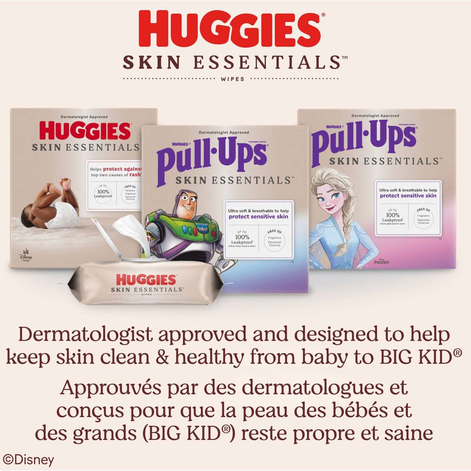 Huggies Simply Clean Unscented Baby Wipes, 6 Flip-Top Packs