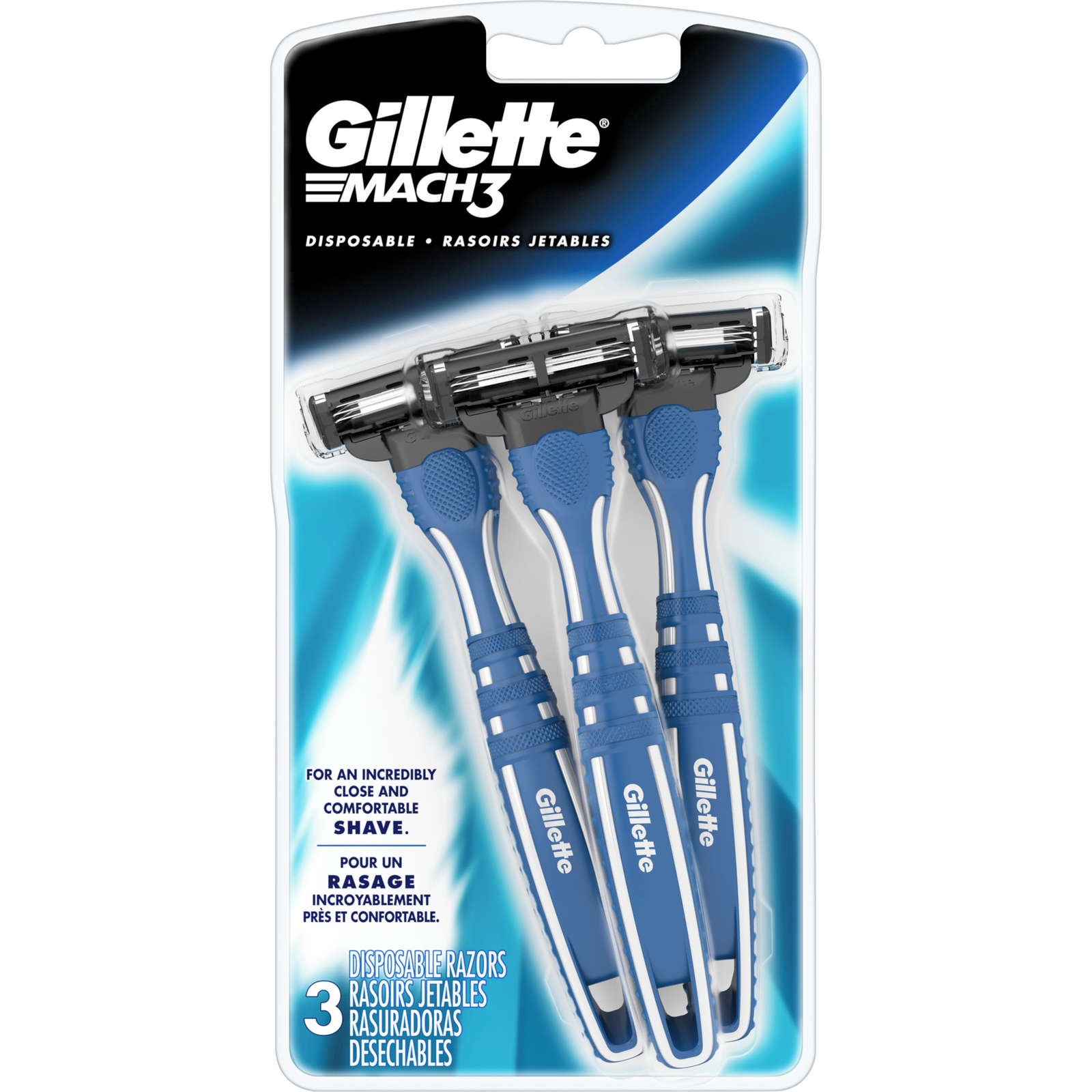 Gillette Mach3 Men’s Disposable Razors - 3 Pack