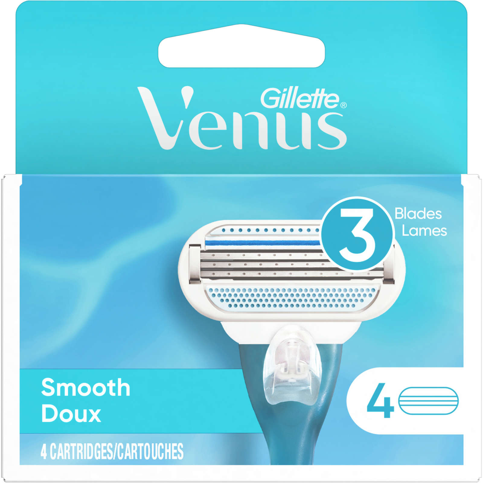 Gillette Venus Women's Razor Blades, 4 Refills