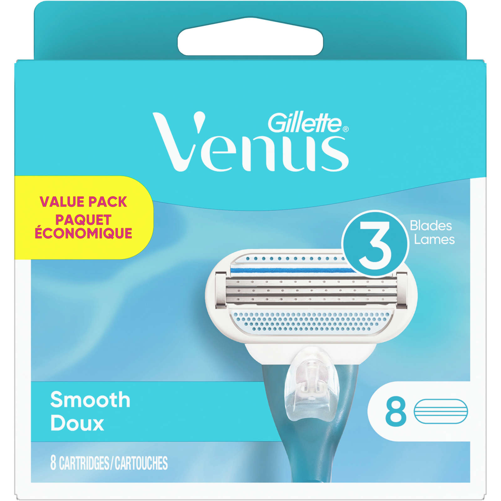 Gillette Venus Women's Razor Blades, 8 Refills