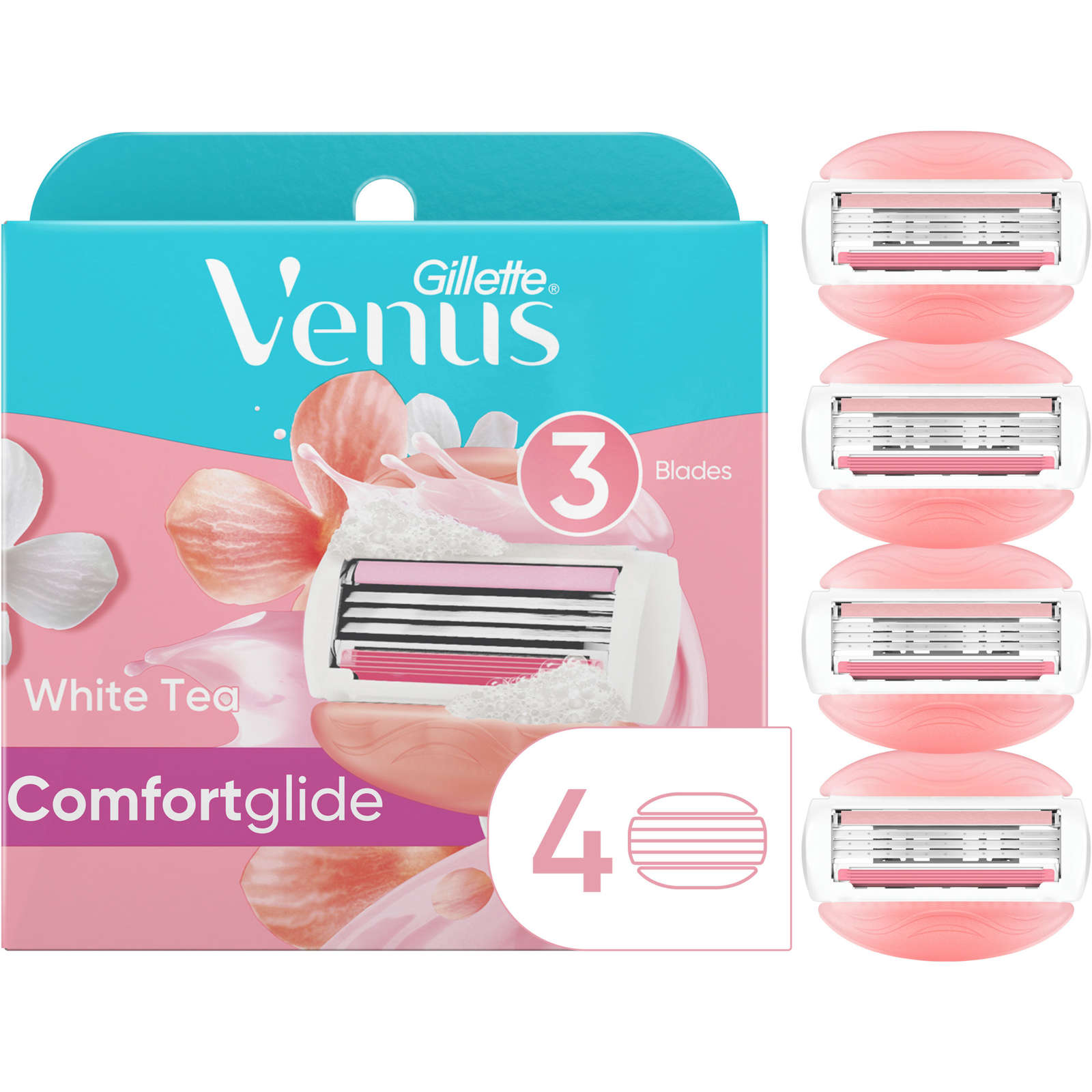 Gillette Venus ComfortGlide White Tea Scented Women's Razor Blades