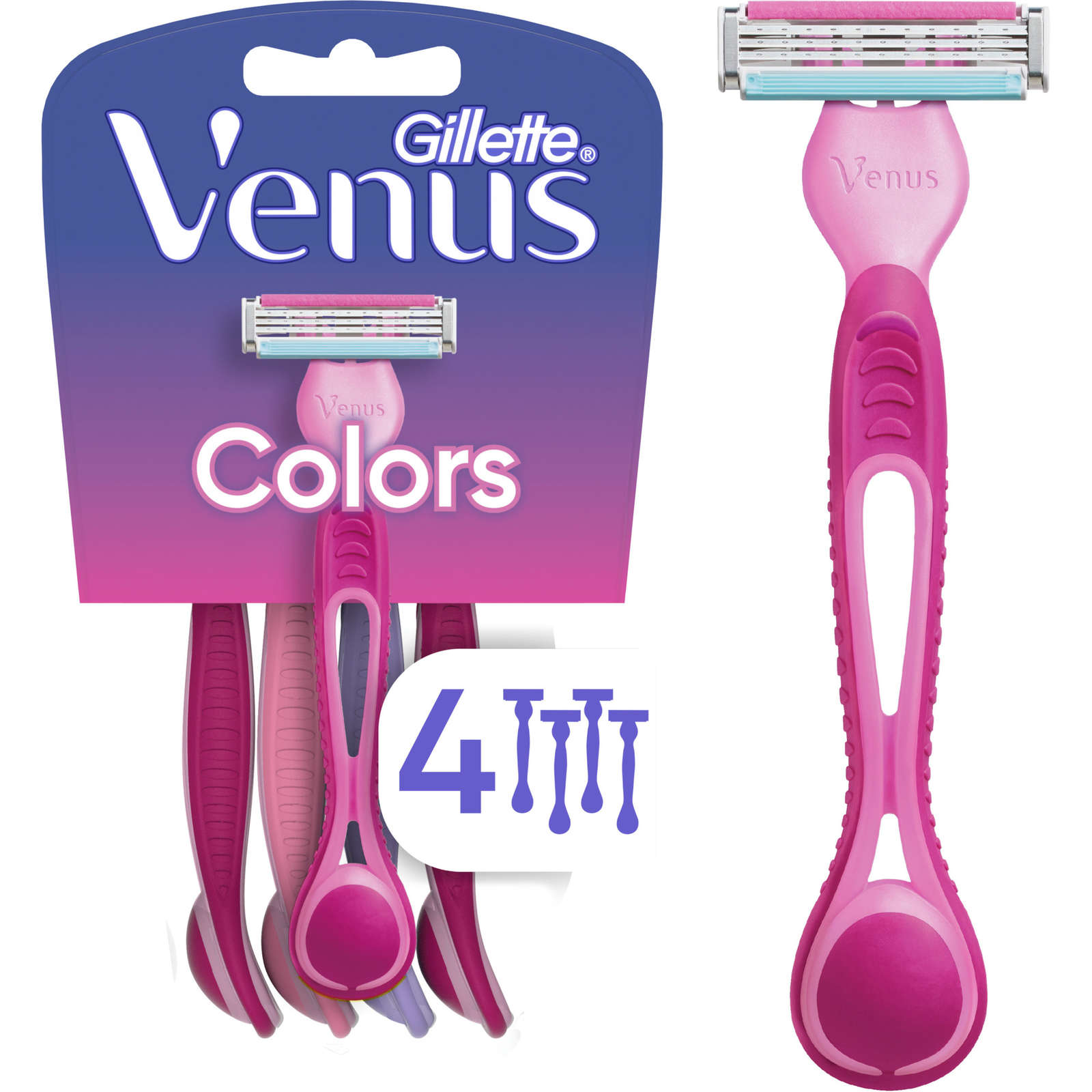 Gillette Venus Simply3 Women's Disposable Razors - 4 Pack