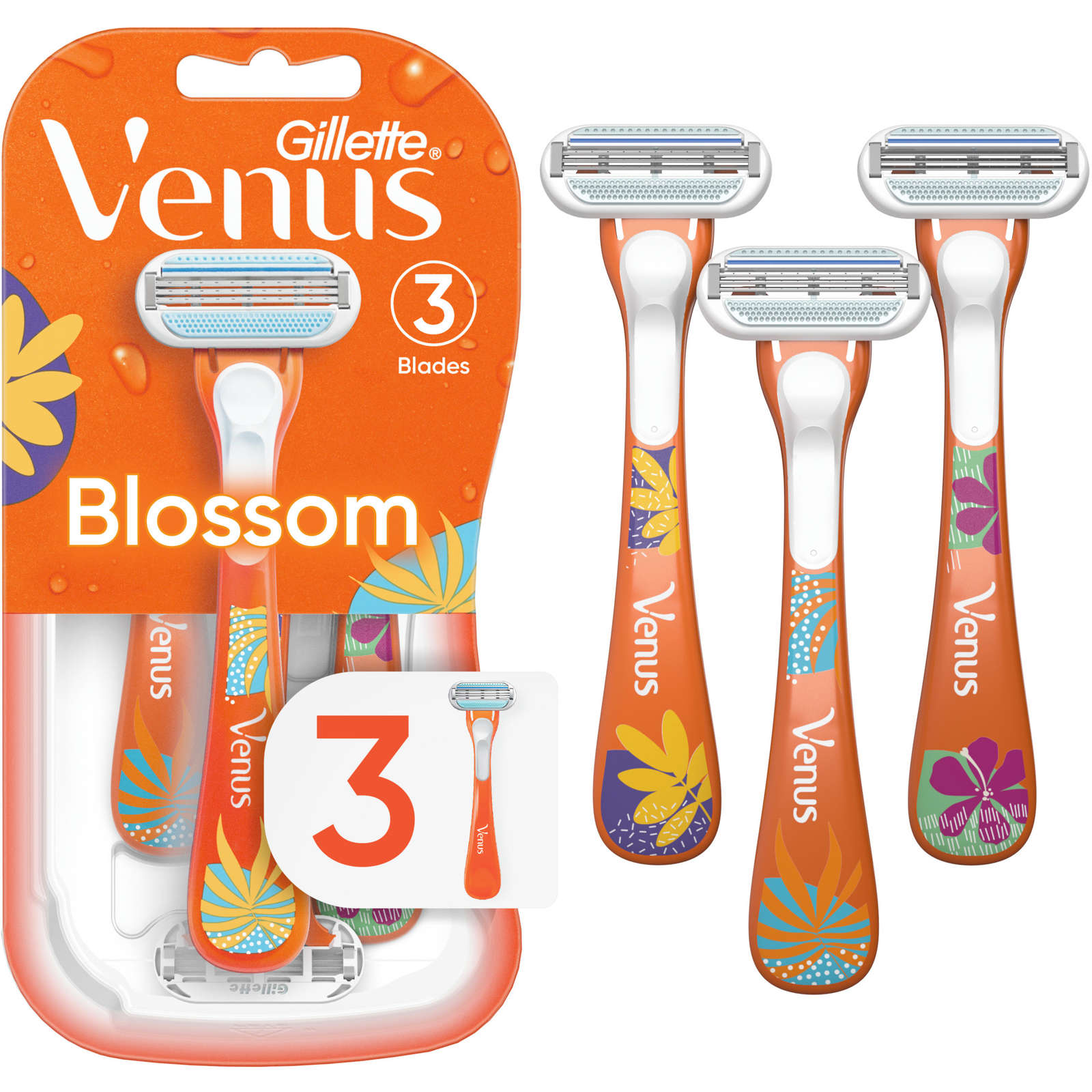 Gillette Venus Treasures Women's Disposable Razors - 3 Pack