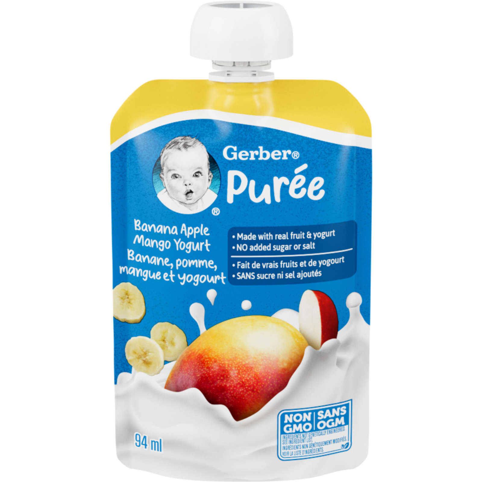 Banana Apple Mango Yogurt Purée Pouch