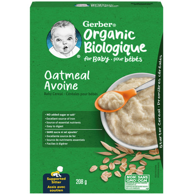 Little Gourmet - Céréales biologiques pour bébé - Avoine épinards et pommes
