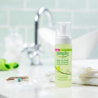 simple kind to skin foaming facial cleanser