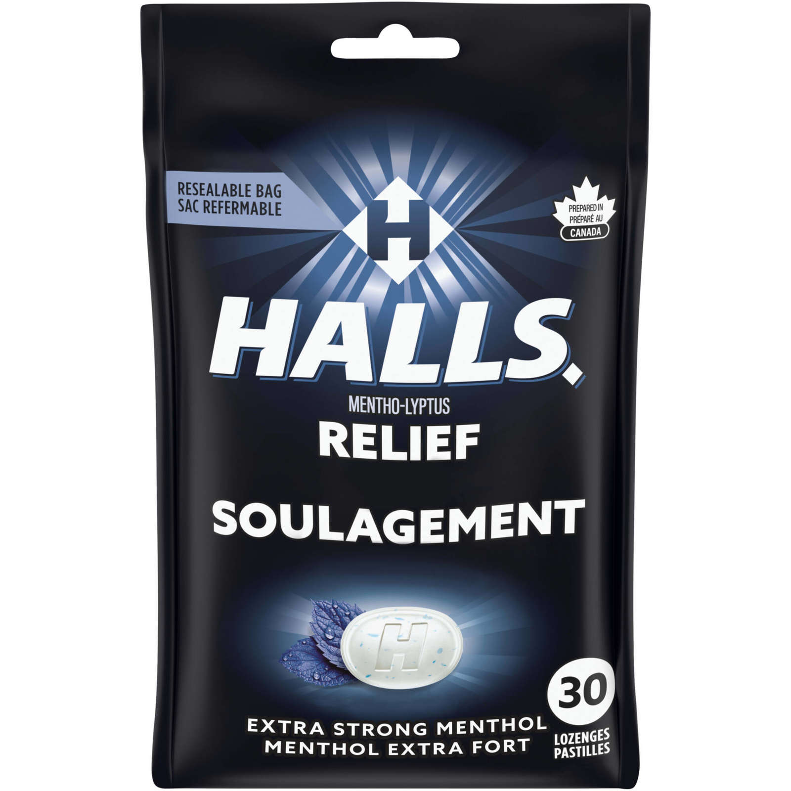 Halls Relief Mentho-Lyptus Extra Strong Menthol