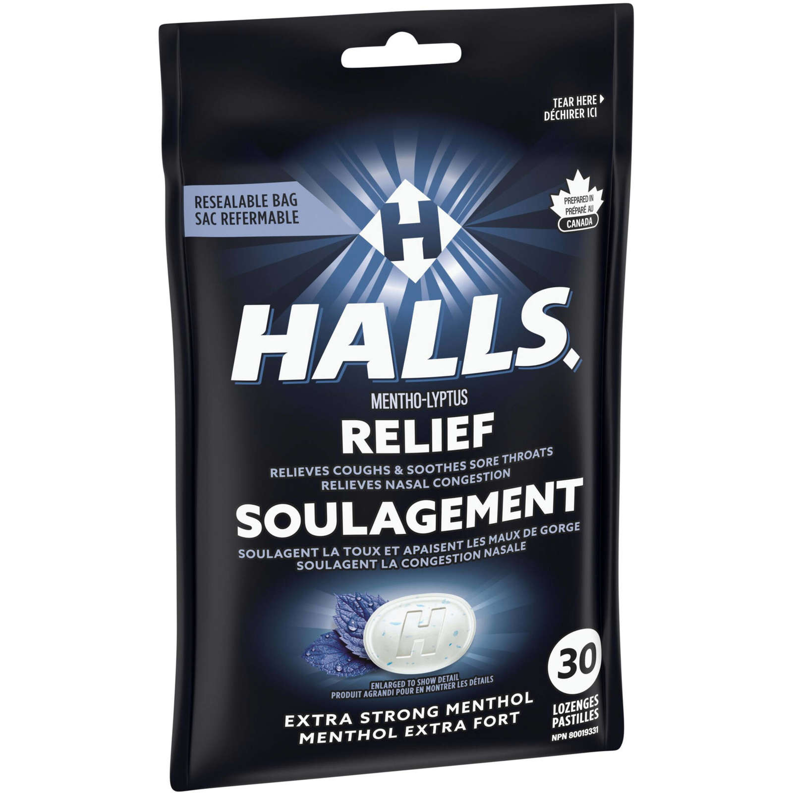 Halls Relief Mentho-Lyptus Extra Strong Menthol