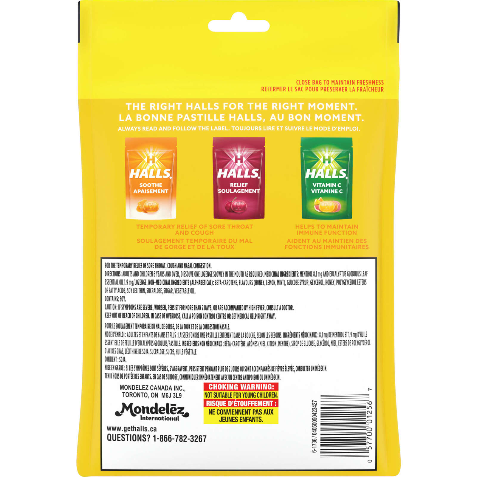 Halls Relief Mentho-lyptus, Honey Lemon Flavour, 80 cough drops