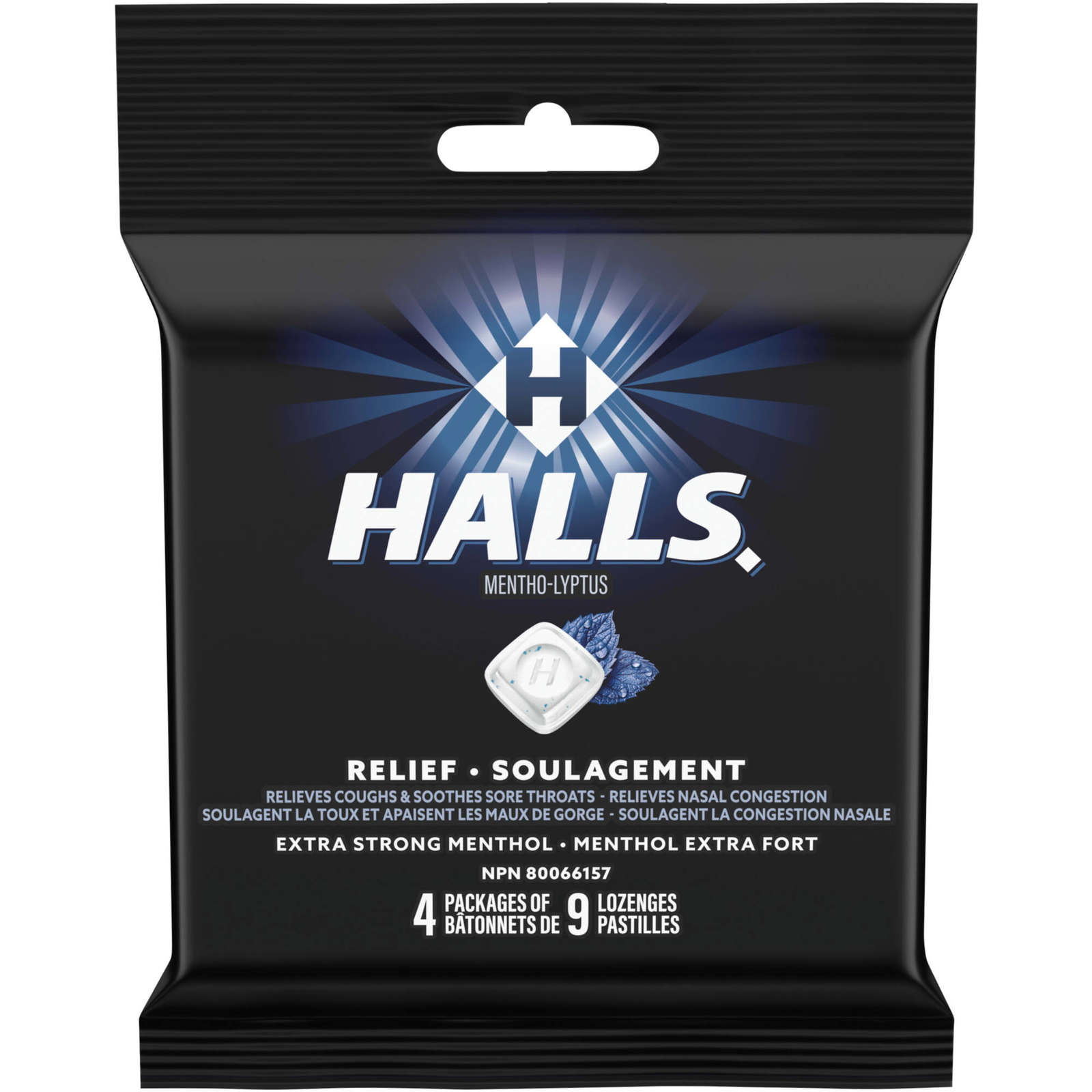 Halls Relief Mentho-Lyptus Extra Strong Menthol