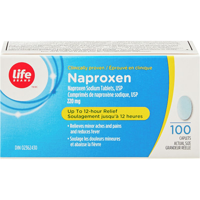 Naproxène ou naproxène sodique oral en dose unique pour la douleur