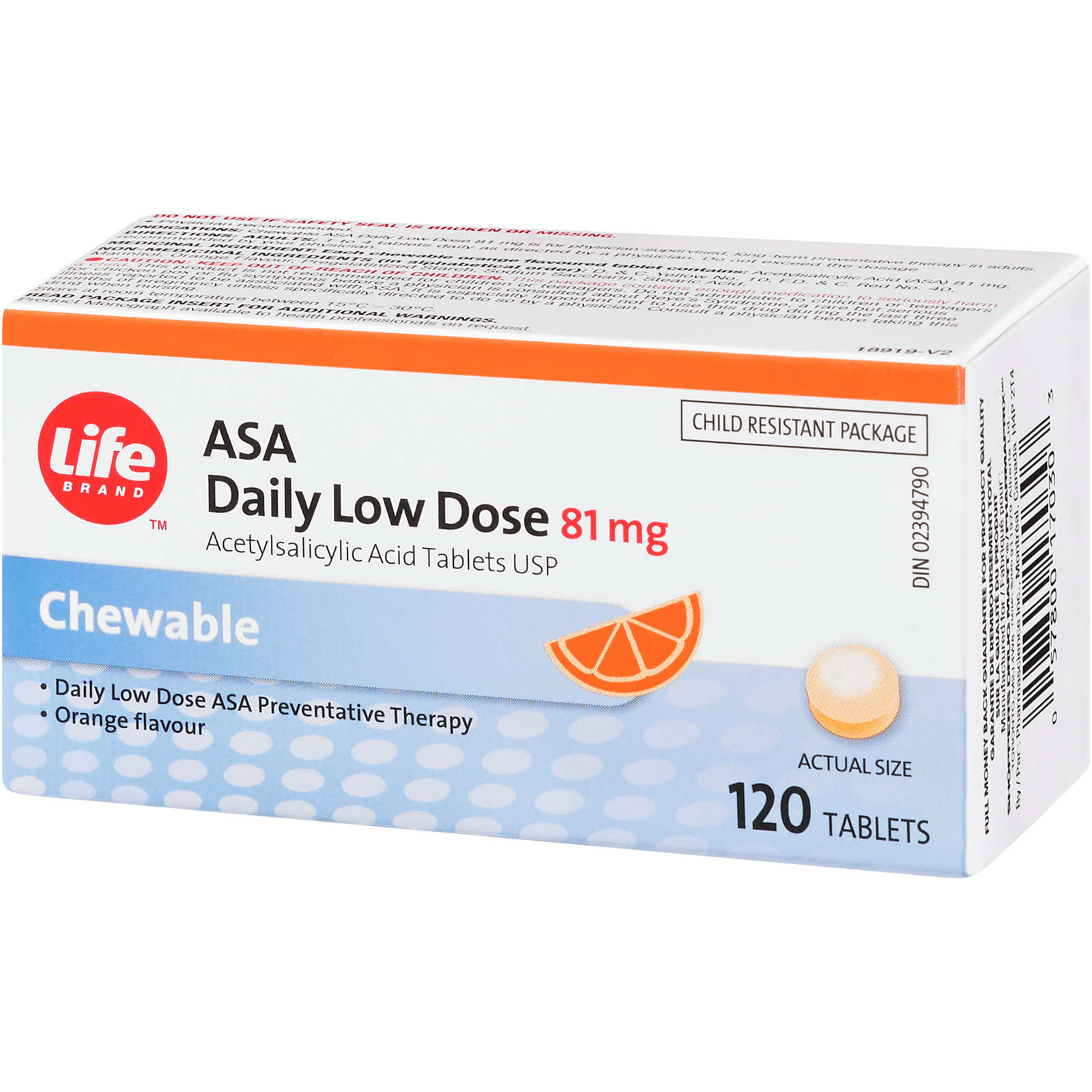 ASA DAILY LOW DOSE
Acetylsalicylic Acid Tablets USP