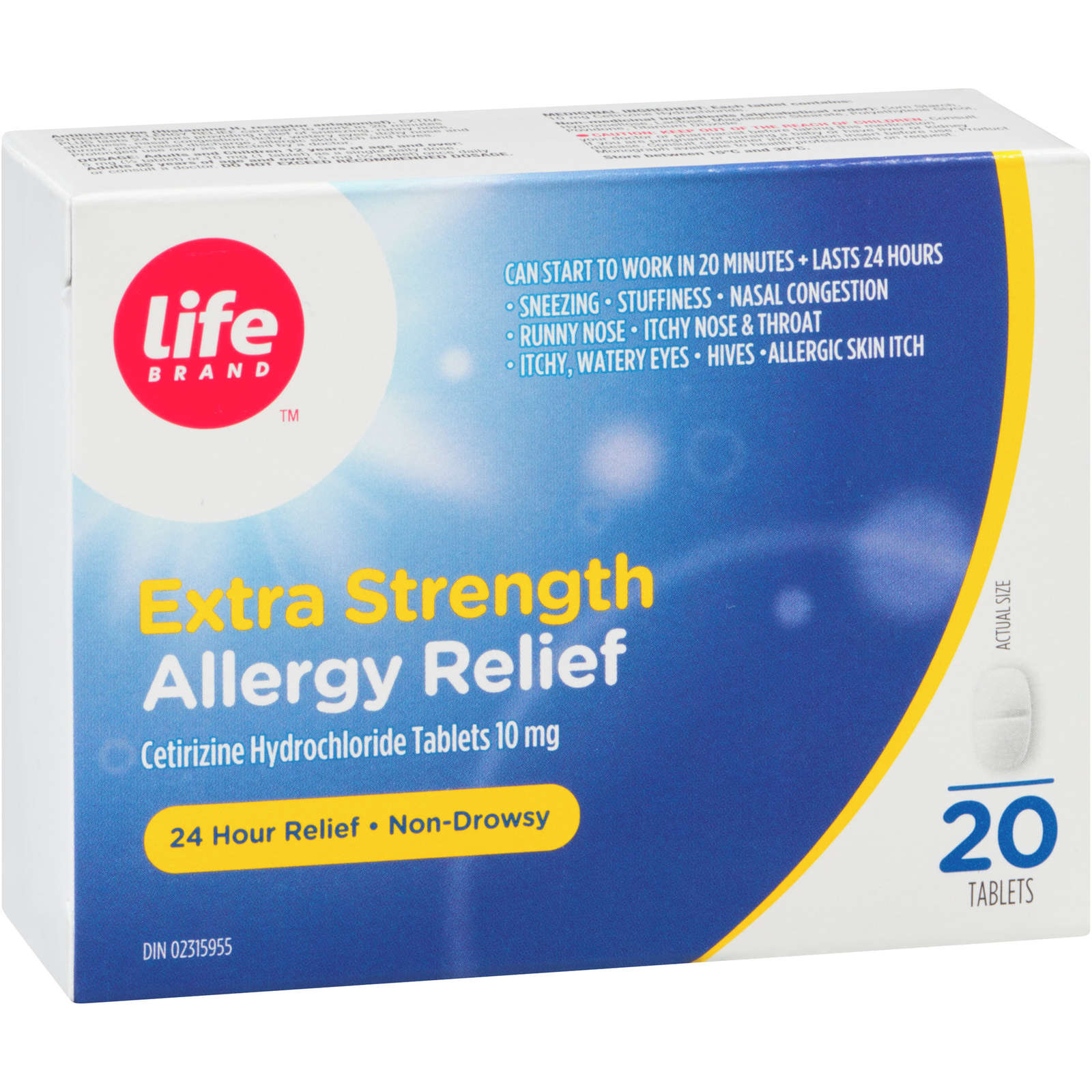 EXTRA STRENGTH ALLERGY RELIEF
Cetirizine Hydrochloride Tablets