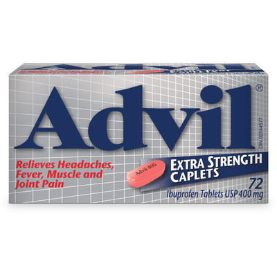 Advil Extra Strength Caplets (72 Count), 400 Mg Ibuprofen, Temporary Pain Reliever / Fever Reducer | Shoppers Drug Mart