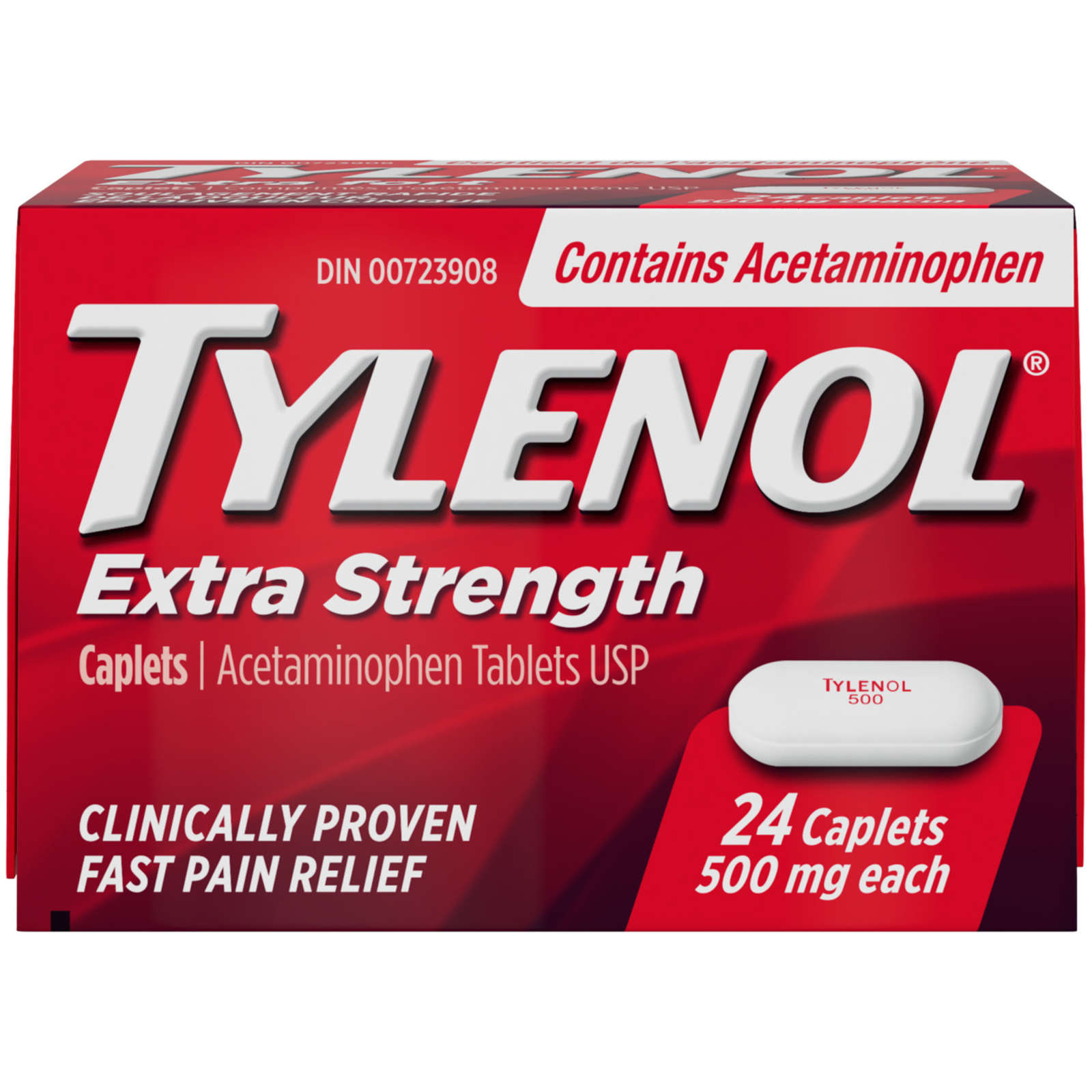 Extra Strength Pain Relief Acetaminophen 500mg