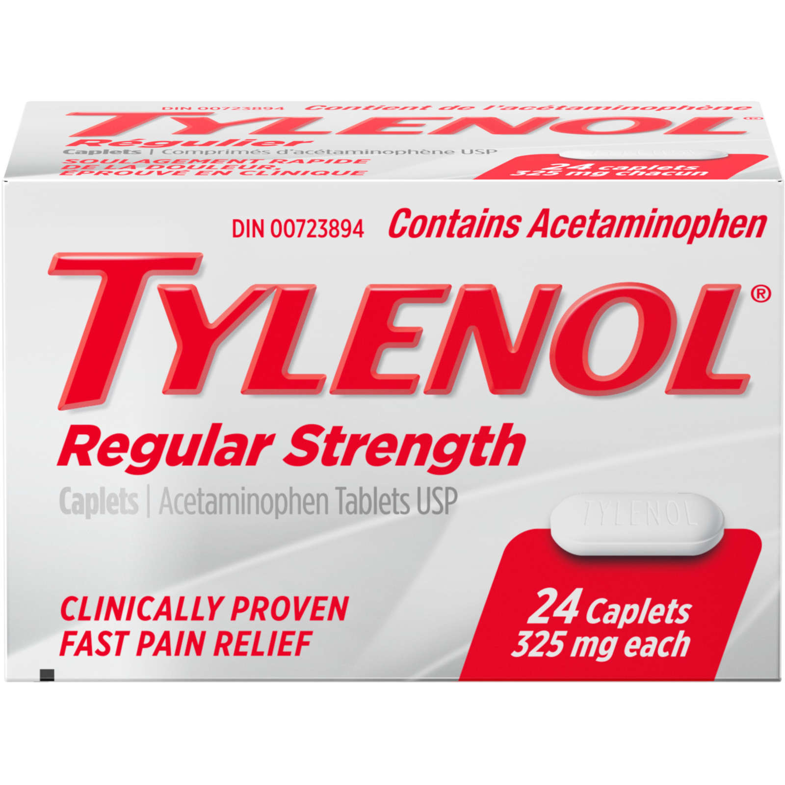 Regular Strength Pain Relief Acetaminophen 325mg