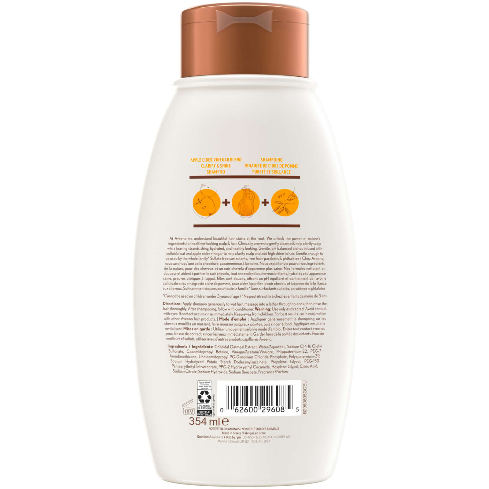 Apple Cider Vinegar Blend Shampoo for Clarify & Shine