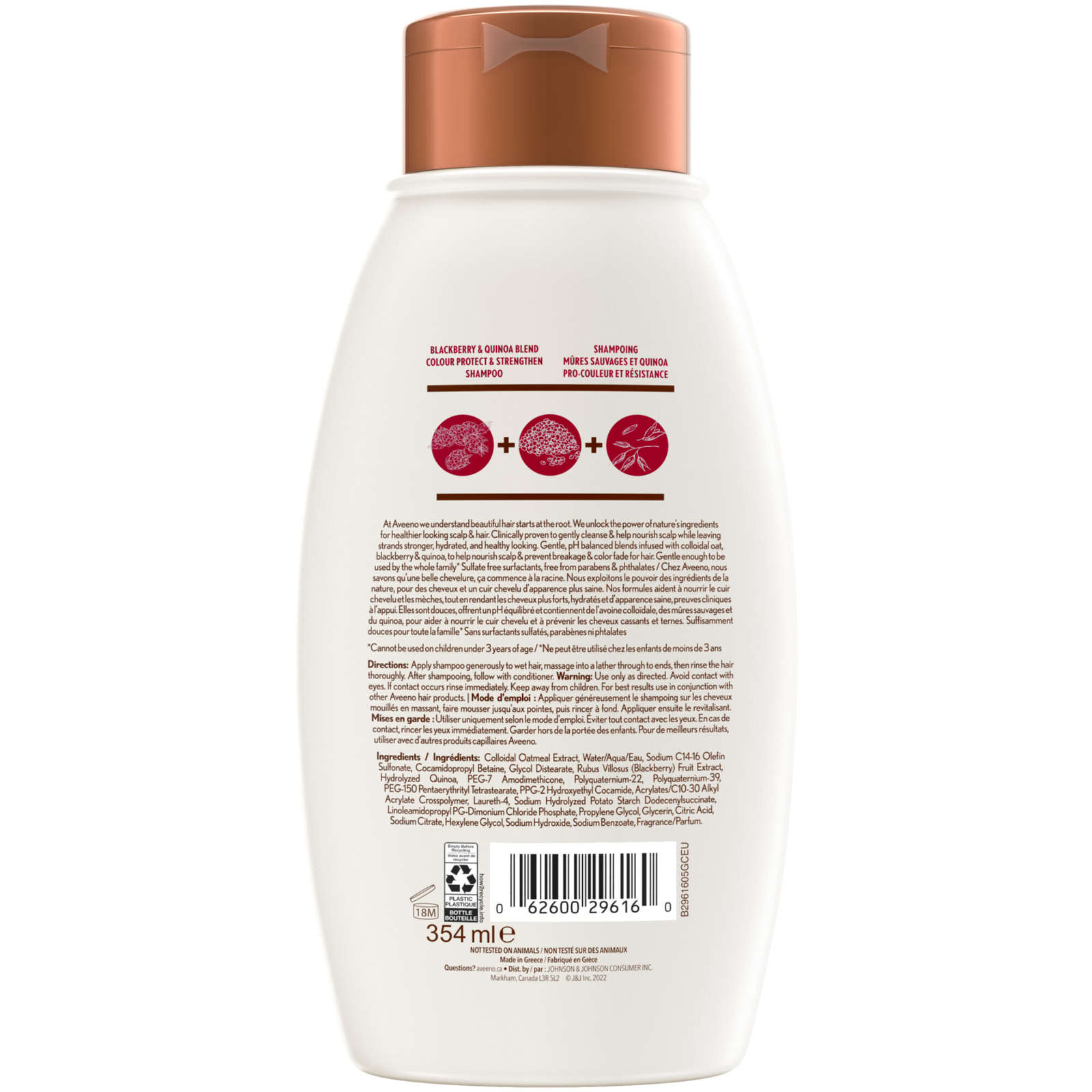 Blackberry Quinoa Protein Blend Shampoo for Color Protect & Strengthen