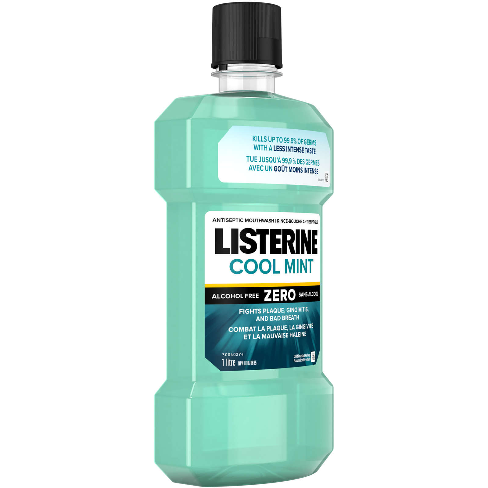 Listerine Mild Mint Zero Antiseptic Mouthwash, Alcohol Free 1L