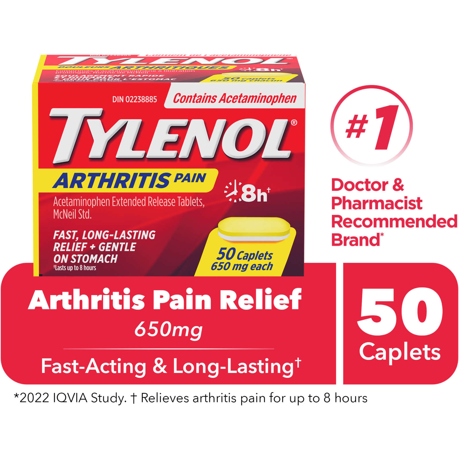 Arthritis Pain Reliever Acetaminophen 650mg