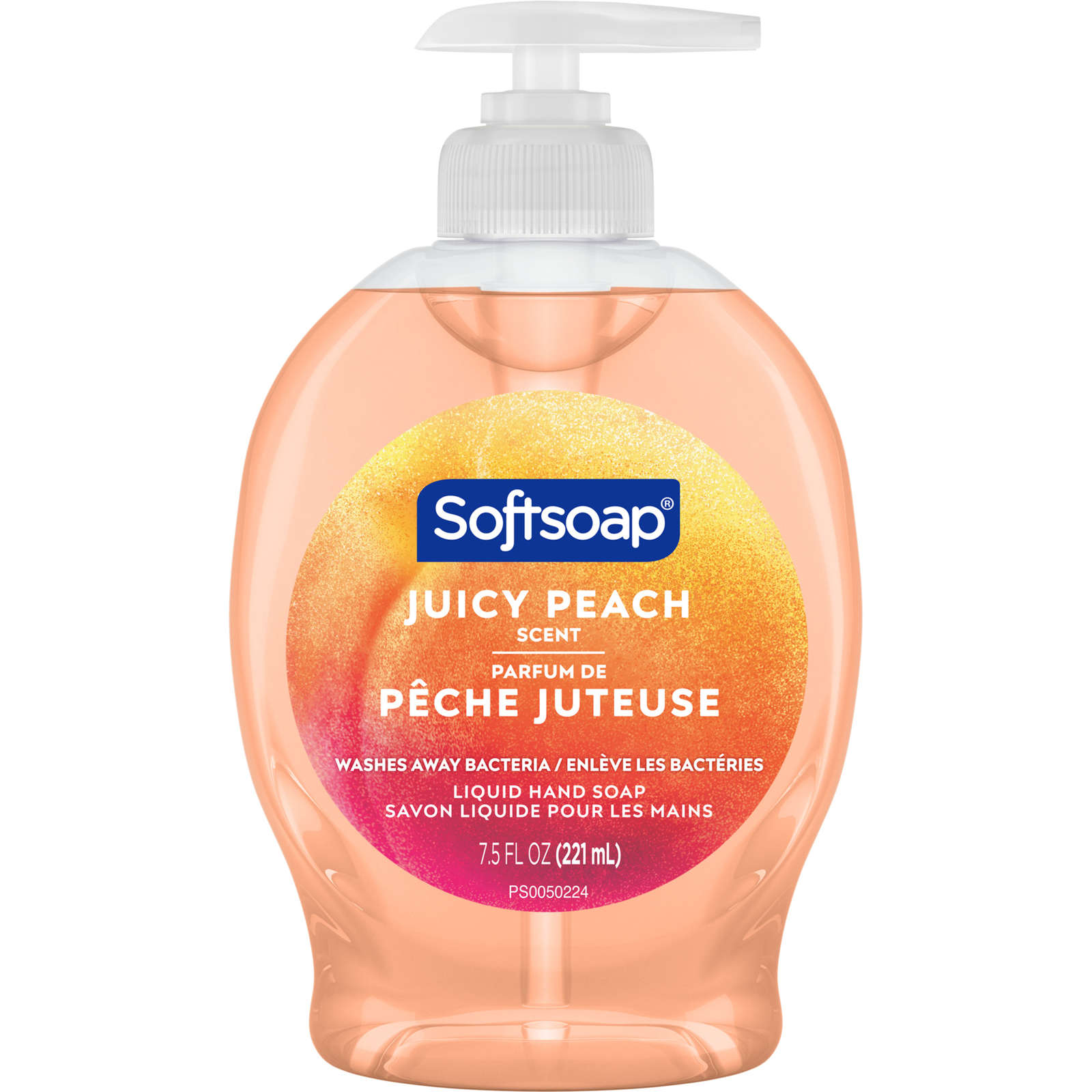 Softsoap Juicy Peach liquid hand soap 7.5oz (221ml)