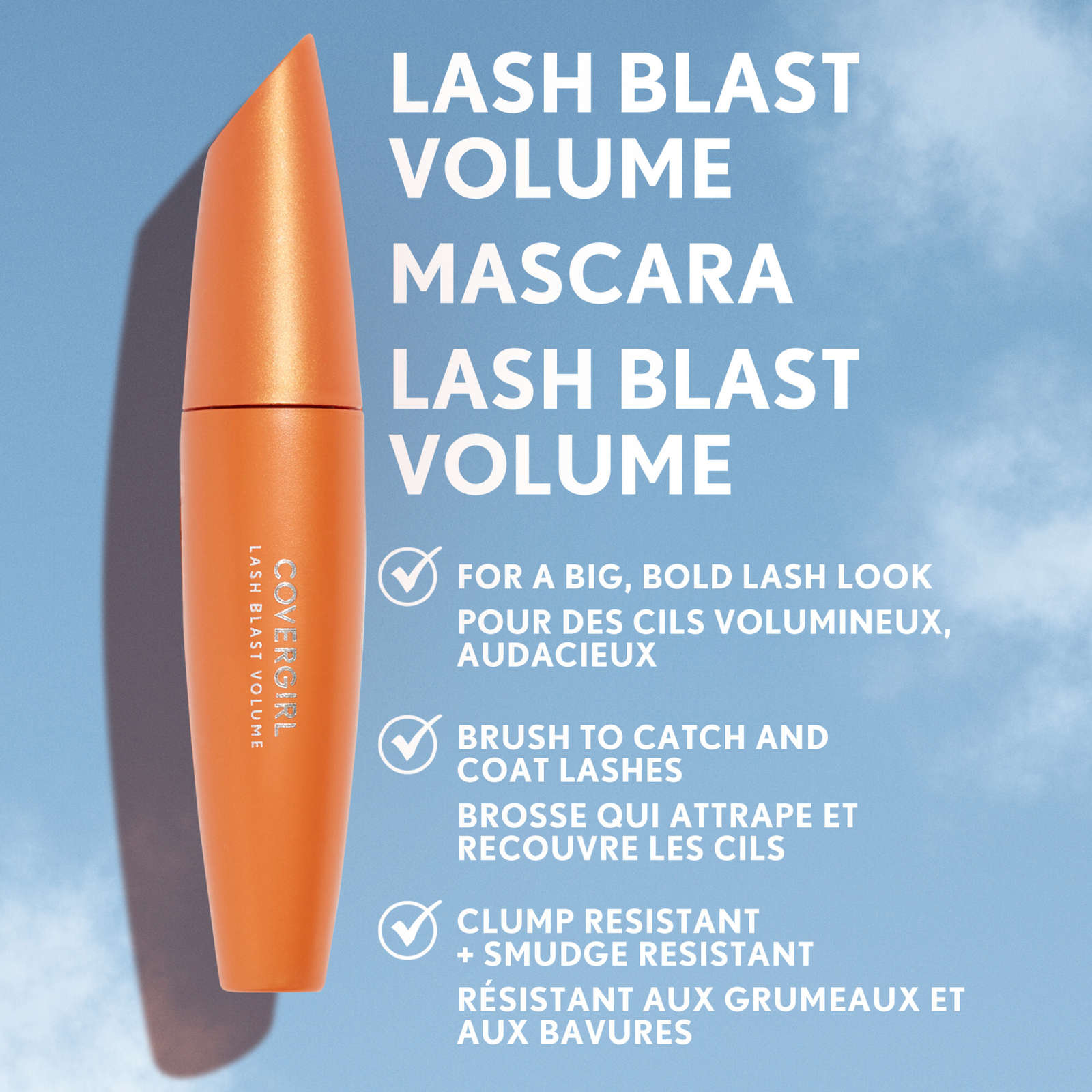 Lash Blast Volume Mascara, 10X More Volume, No Clumping, Flaking, 100% Cruelty-Free