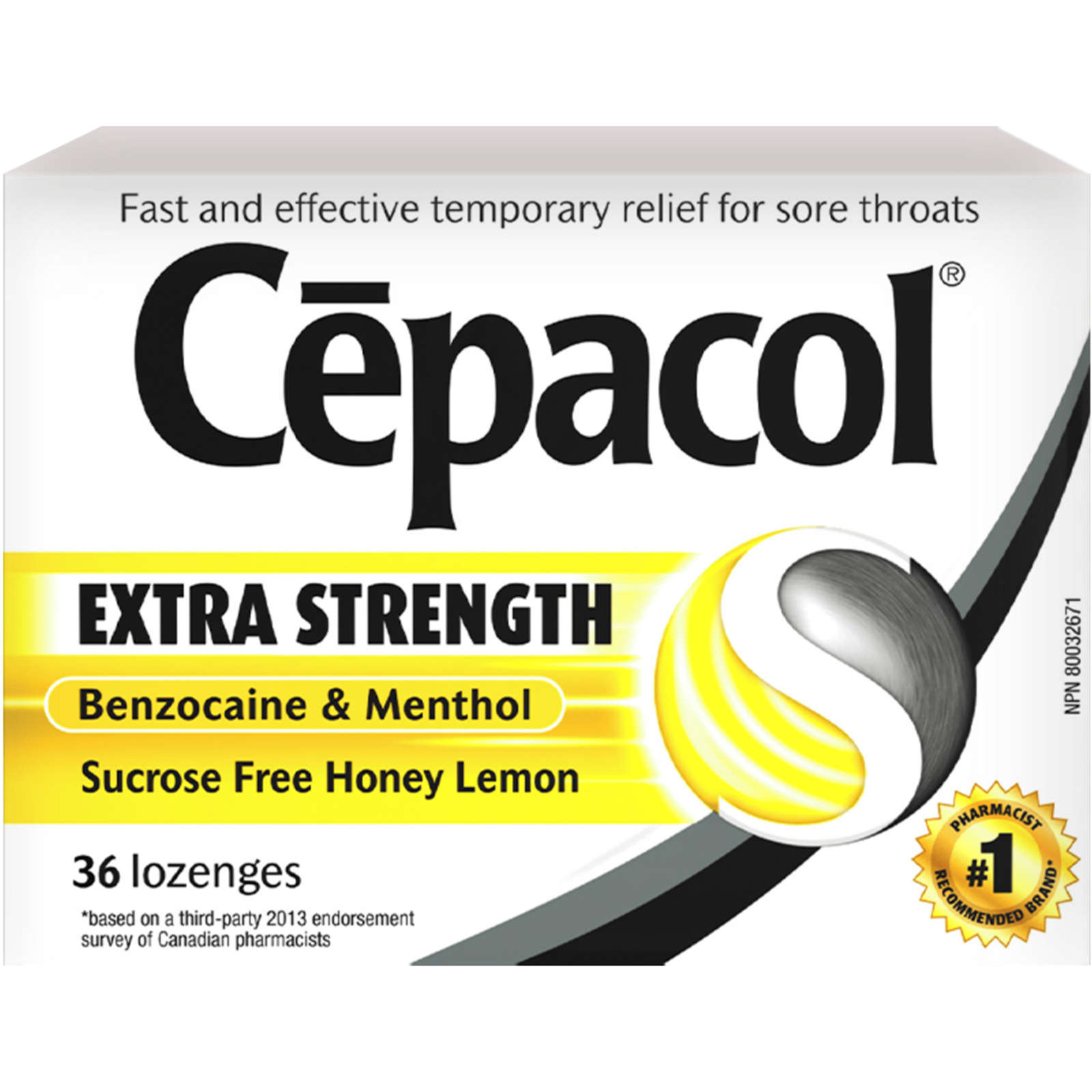 Cepacol® Extra Strength Sucrose Free Honey Lemon Value Pack, Sore Throat Lozenges