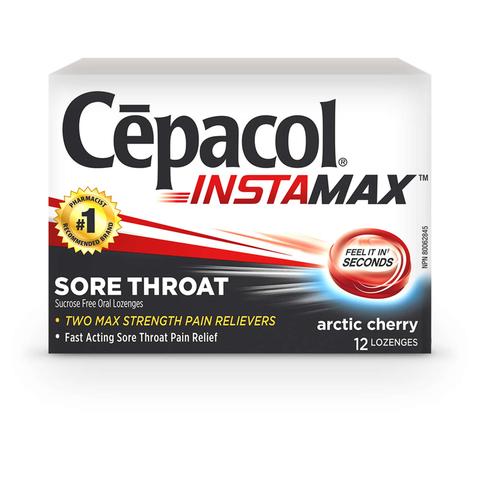 Cepacol® Instamax Arctic Cherry, Sore Throat Lozenges