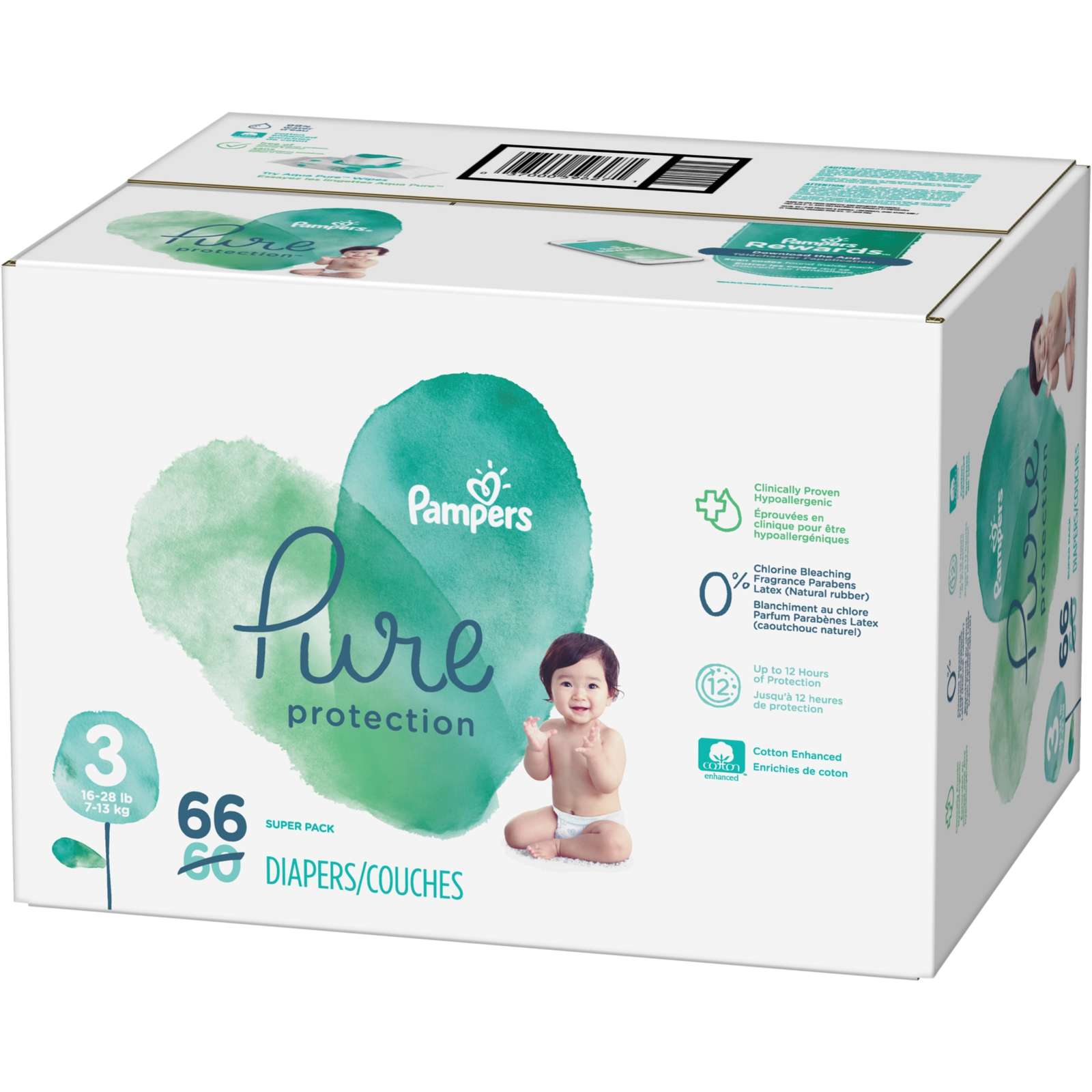 Pure Protection Diapers Size Count