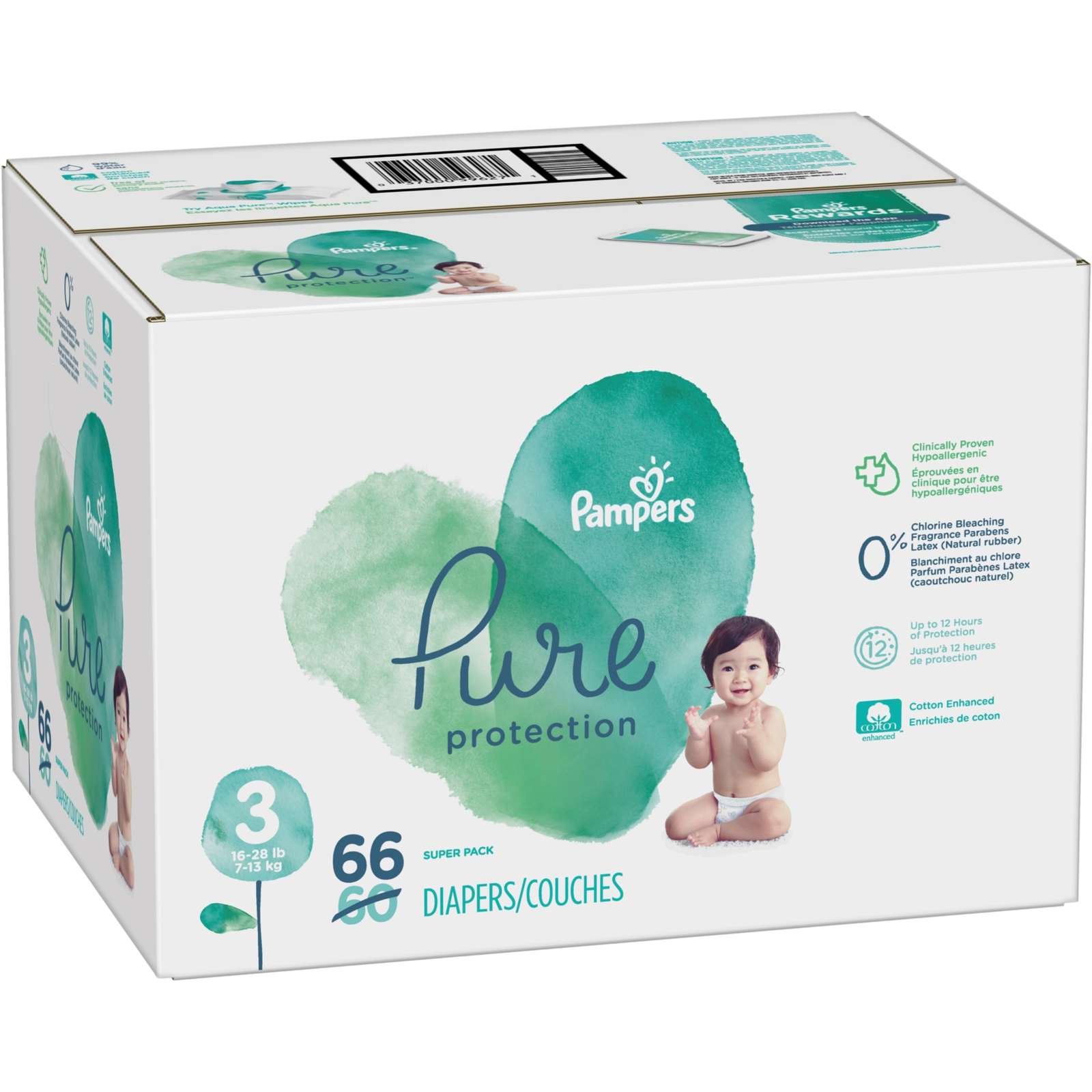 Pure Protection Diapers Size Count