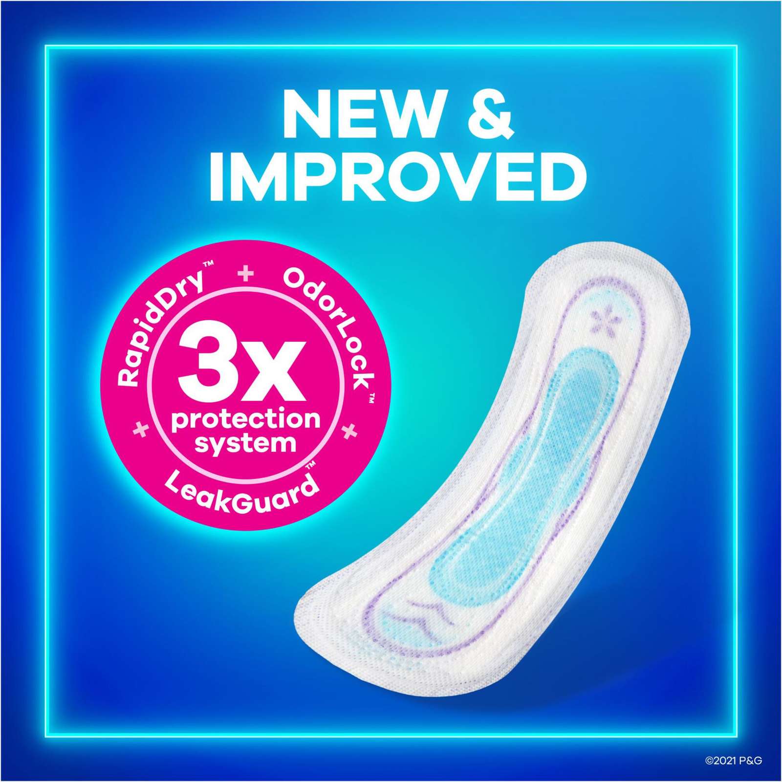 Always Ultra Thin Pads Size 2 Long Absorbency Unscented without Wings