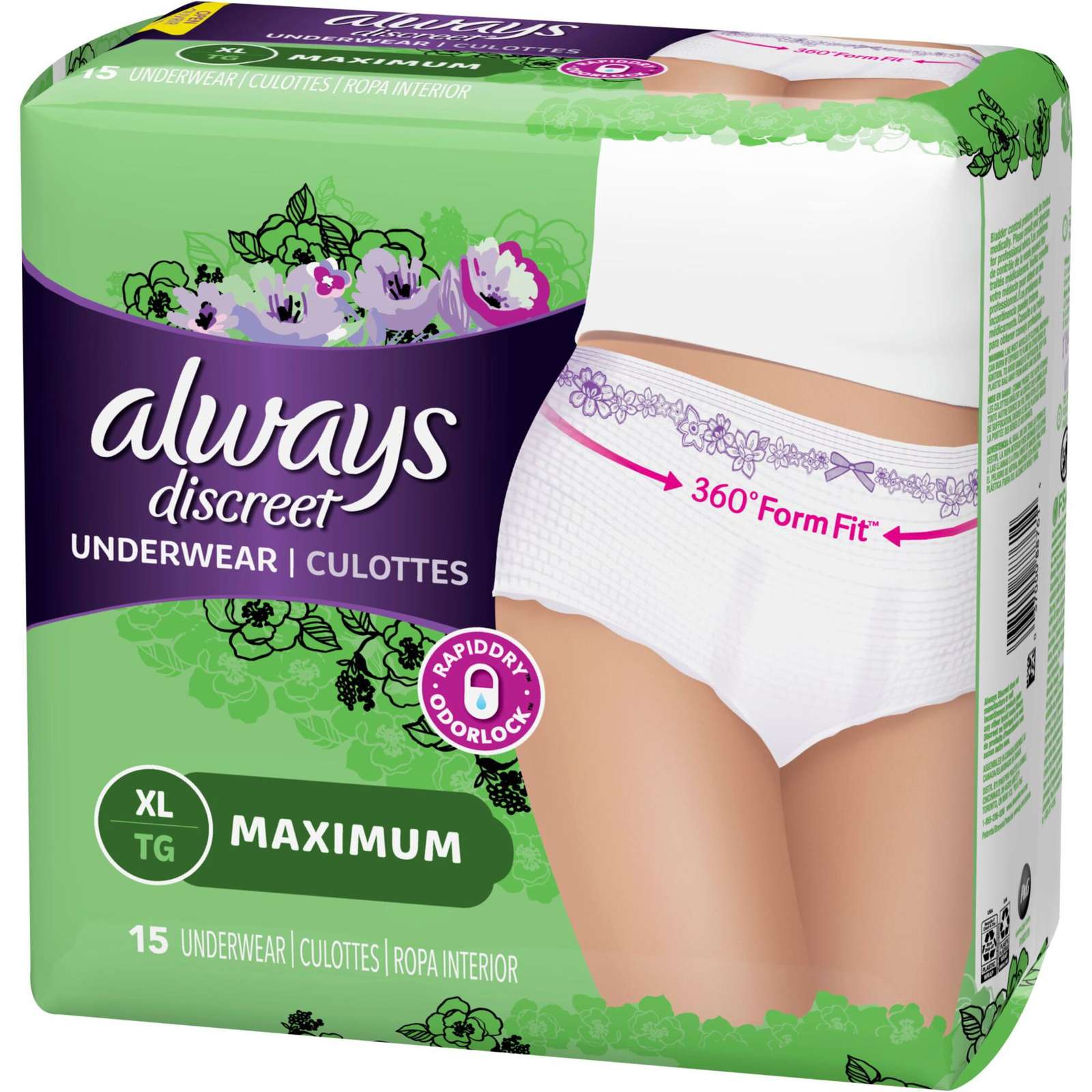 Discreet, Postpartum Incontinence Underwear, Maximum