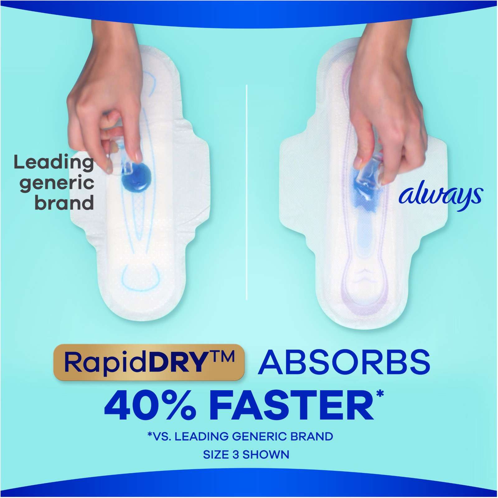 Always Ultra Thin Pads Size 1 Regular Absorbency Unscented with Wings