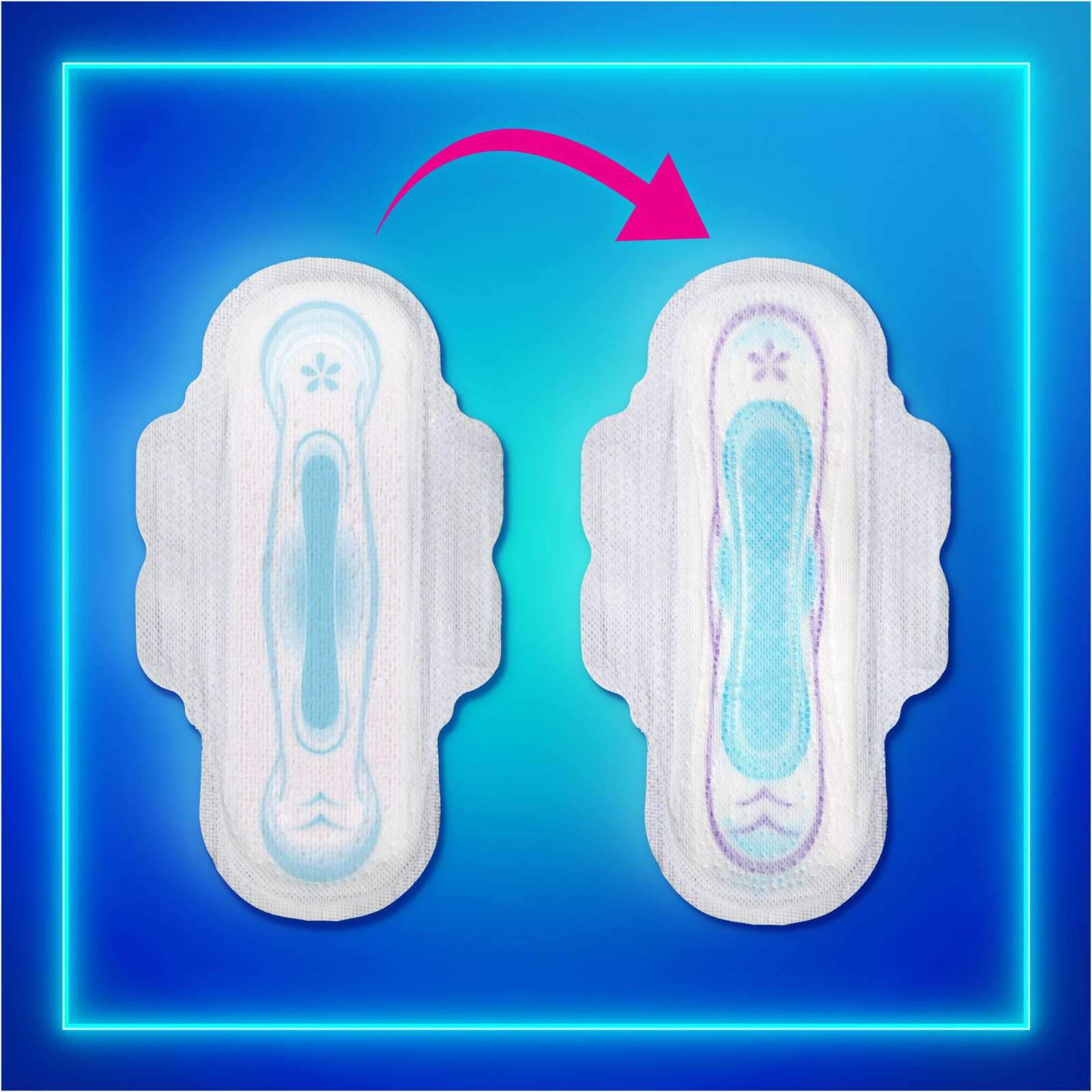 Always Ultra Thin Pads Size 2 Long Absorbency Unscented with Wings